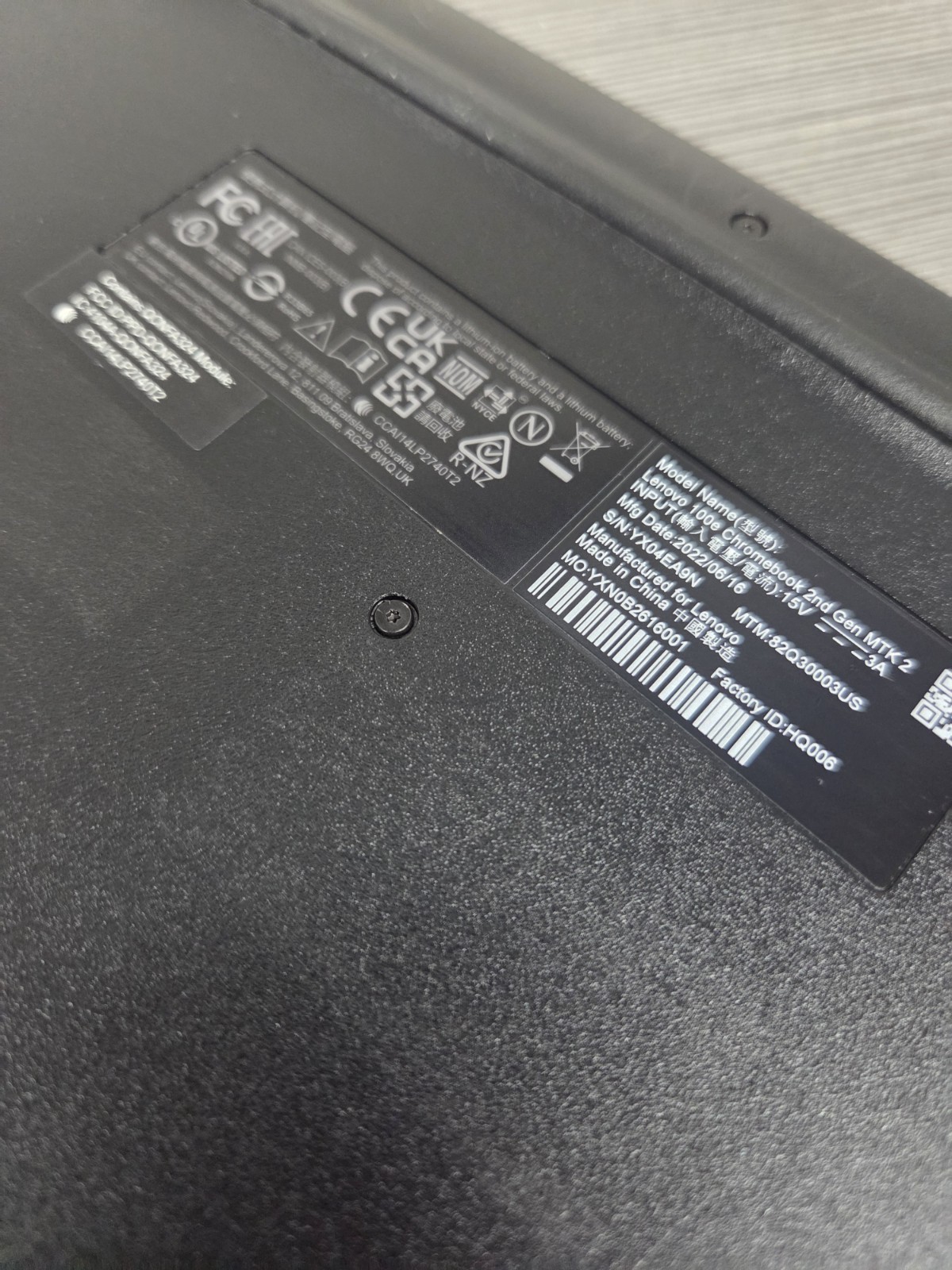 Lenovo Chromebook 100e 2nd Gen 11.6″ 4gb 32GB SSD , Black