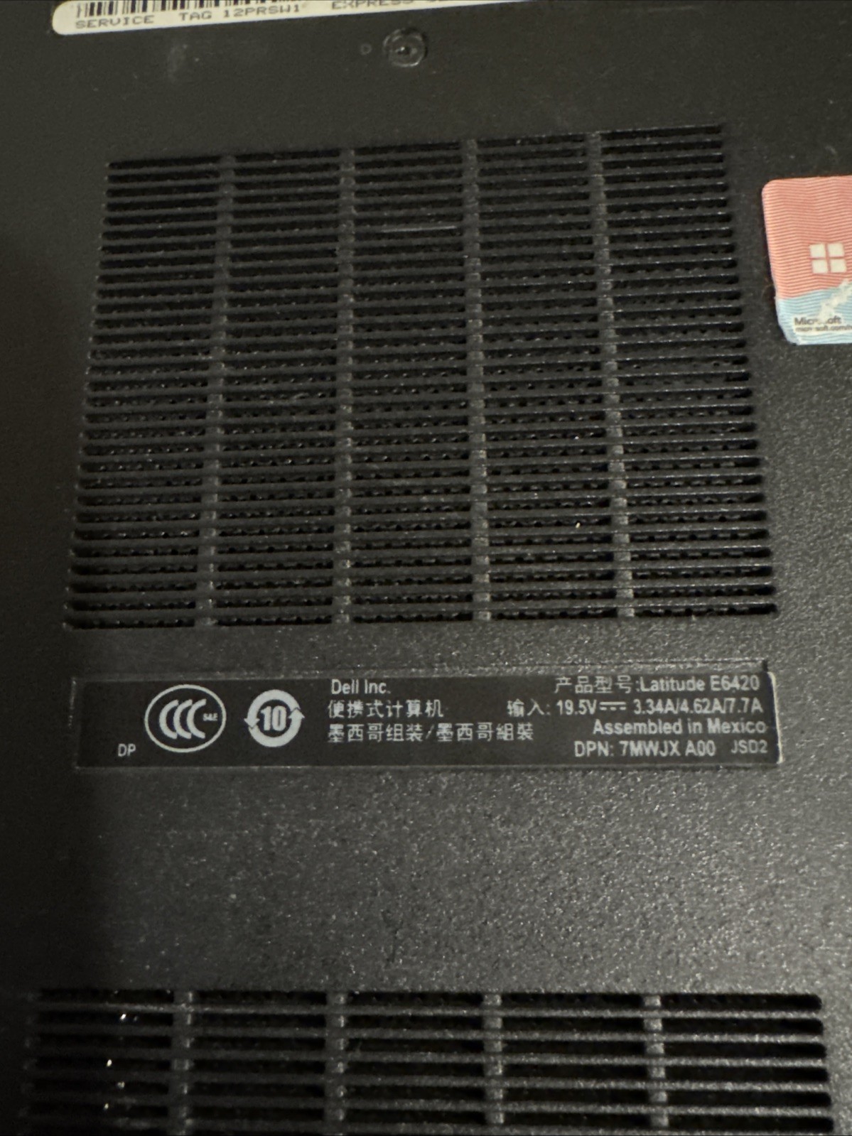 Dell Latitude E6420 UNTESTED – SOLD FOR Parts Latitude E6420