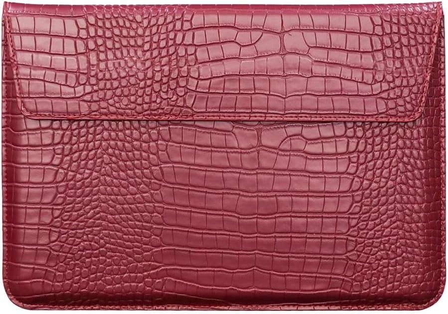 Protective Slim Portable Laptop Sleeve Crocodile PU Leather Case for MacBook Neo
