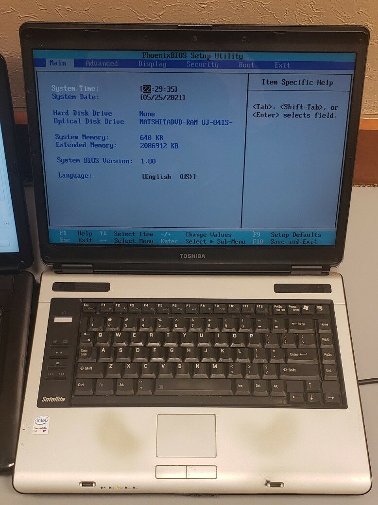 Lot of 2 Toshiba Satellite A105 Intel /Inspiron 1545 C2D 2GB RAM 0GB HDD PARTS