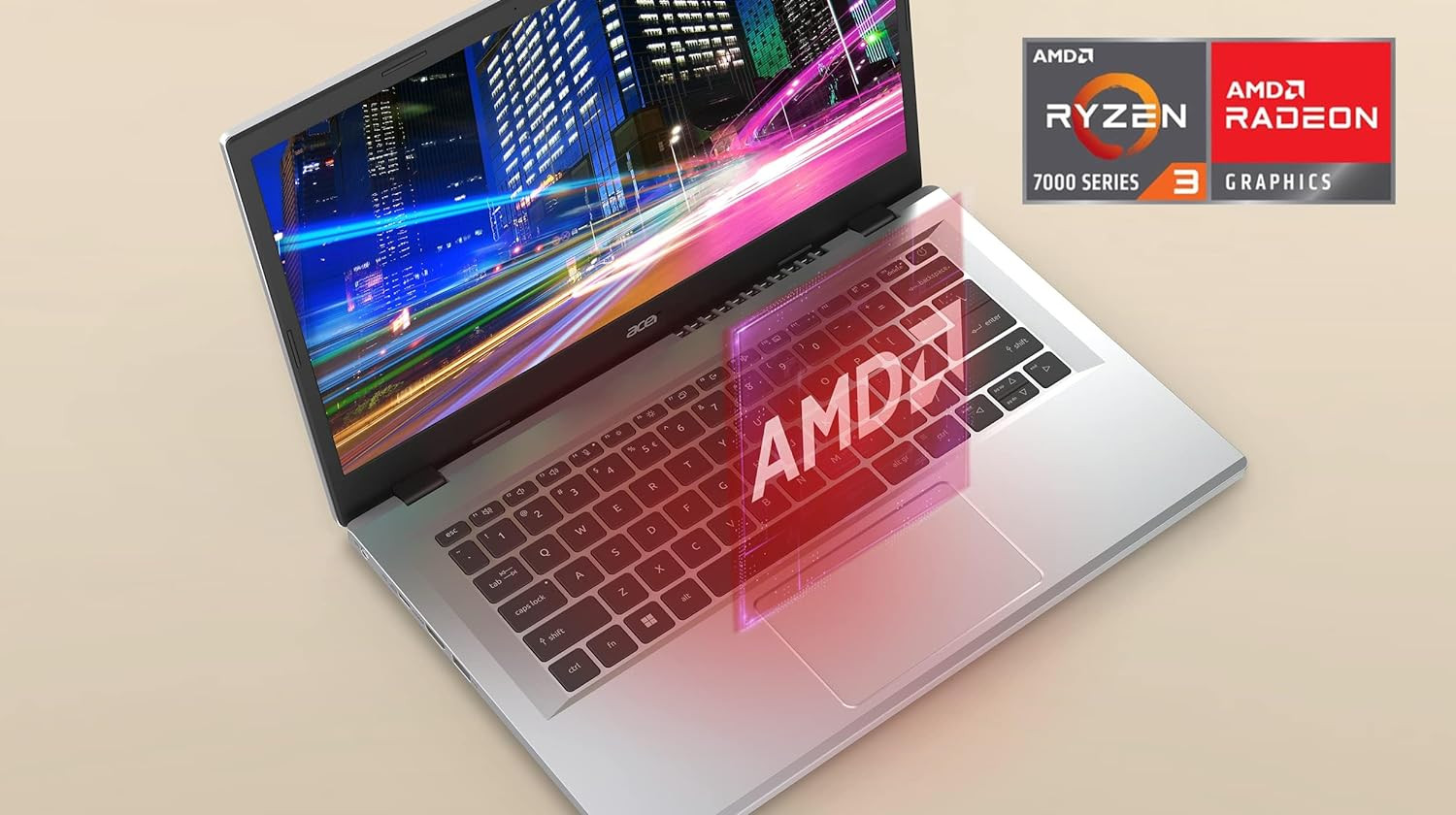 Aspire 3 A315-24P-R7VH Slim Laptop | 15.6″ Full HD | AMD Ryzen 3 7320U Quad-Core