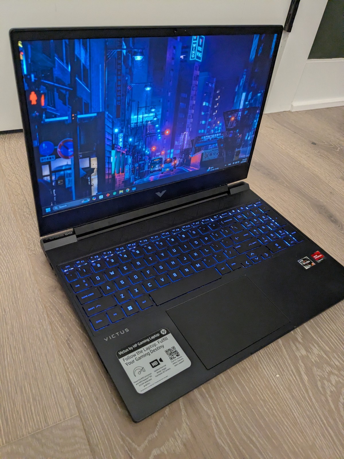 HP Victus 15 Gaming Laptop 144Hz RX 6550M Ryzen 5 7535HS 16GB DDR5 RAM 512GB SSD