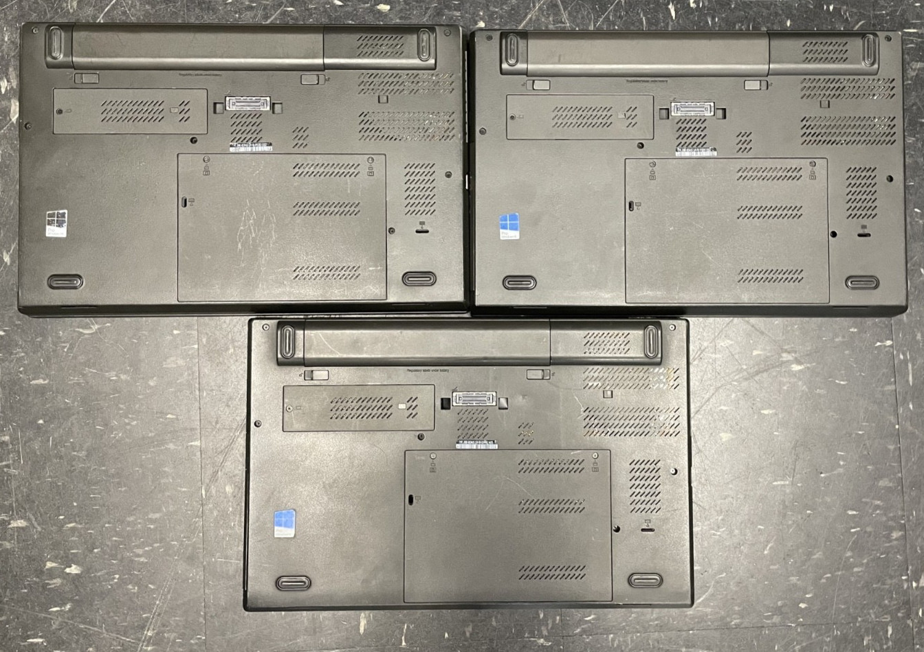Lot of 3 Lenovo ThinkPad T540p I5-4200m 2.50GHz 16GB No DRIVE/OS *SOLD AS-IS