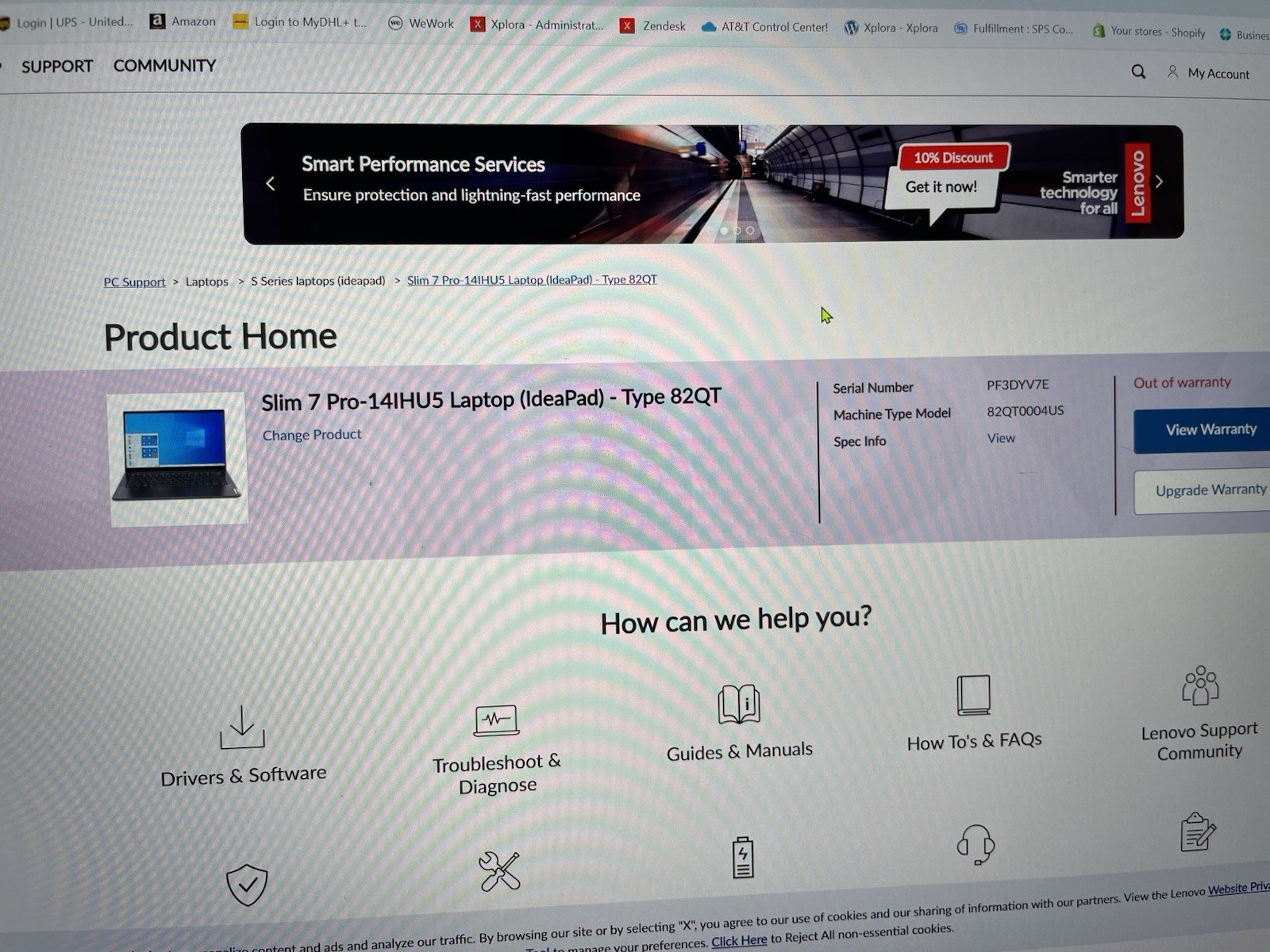 Lenovo IdeaPad Slim 7 Pro 14IHU5 14″ (512 GB SSD, Intel Core i5 11th Gen Touch