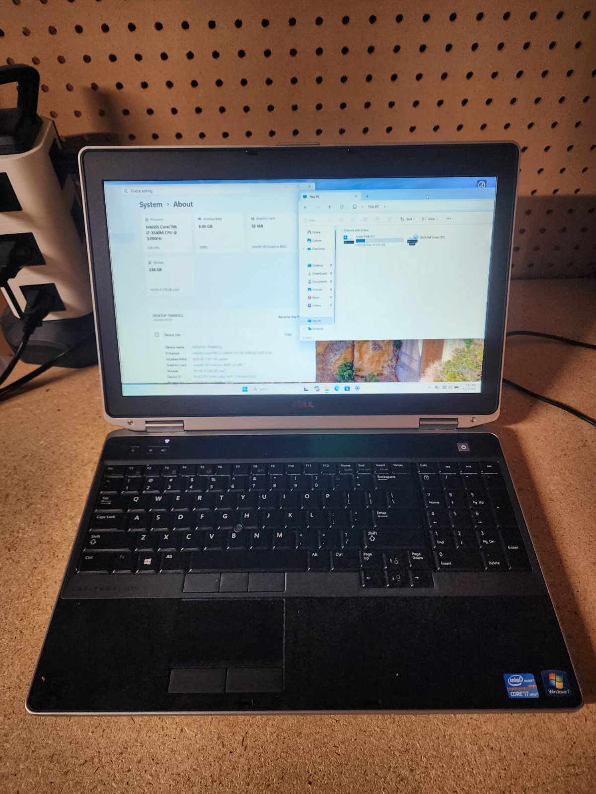 Dell Latitude E6530 Laptop i7-3540M 3.0GHz 8GB RAM 256GB SSD Win 11 Pro