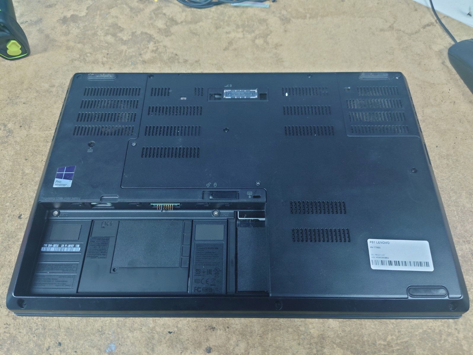 Lenovo ThinkPad P51 15.6″ FHD i7-7700HQ 24GB RAM NVIDIA M1200M No Battery/OS/SSD
