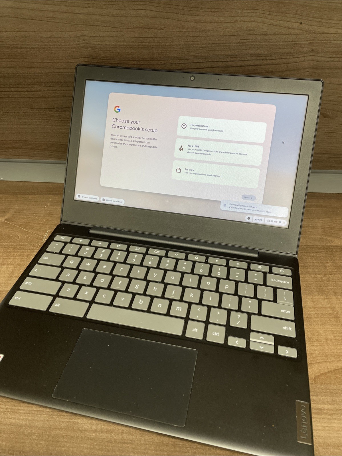 Lenovo Ideapad 3 11.6″ HD (AMD A6-9220C, 4GB RAM, 32GB eMMC) 82H40000US