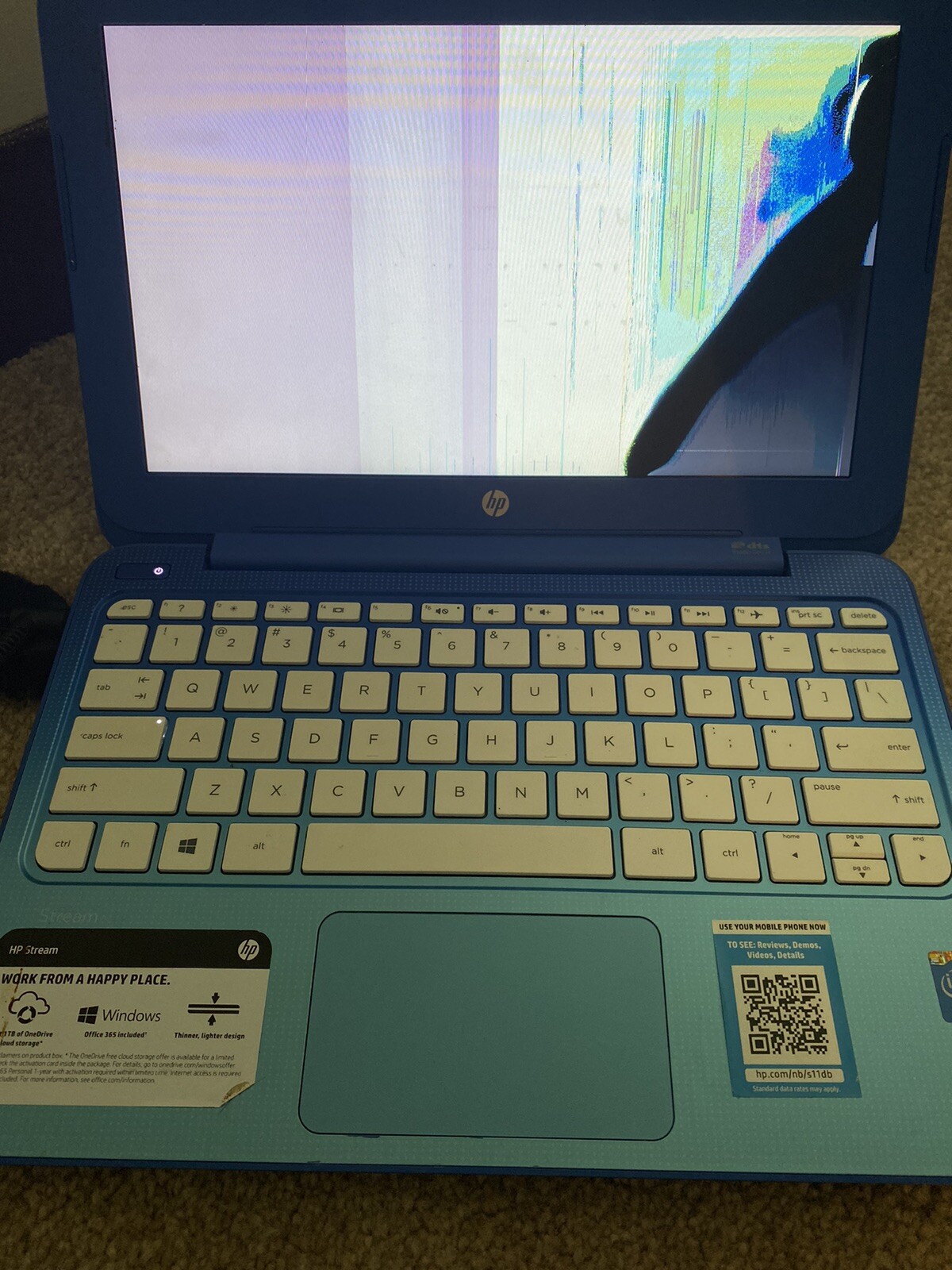 HP Stream 11-d010wm 11.6in. (32GB, Intel Celeron N, 2.58GHz, 2GB)…