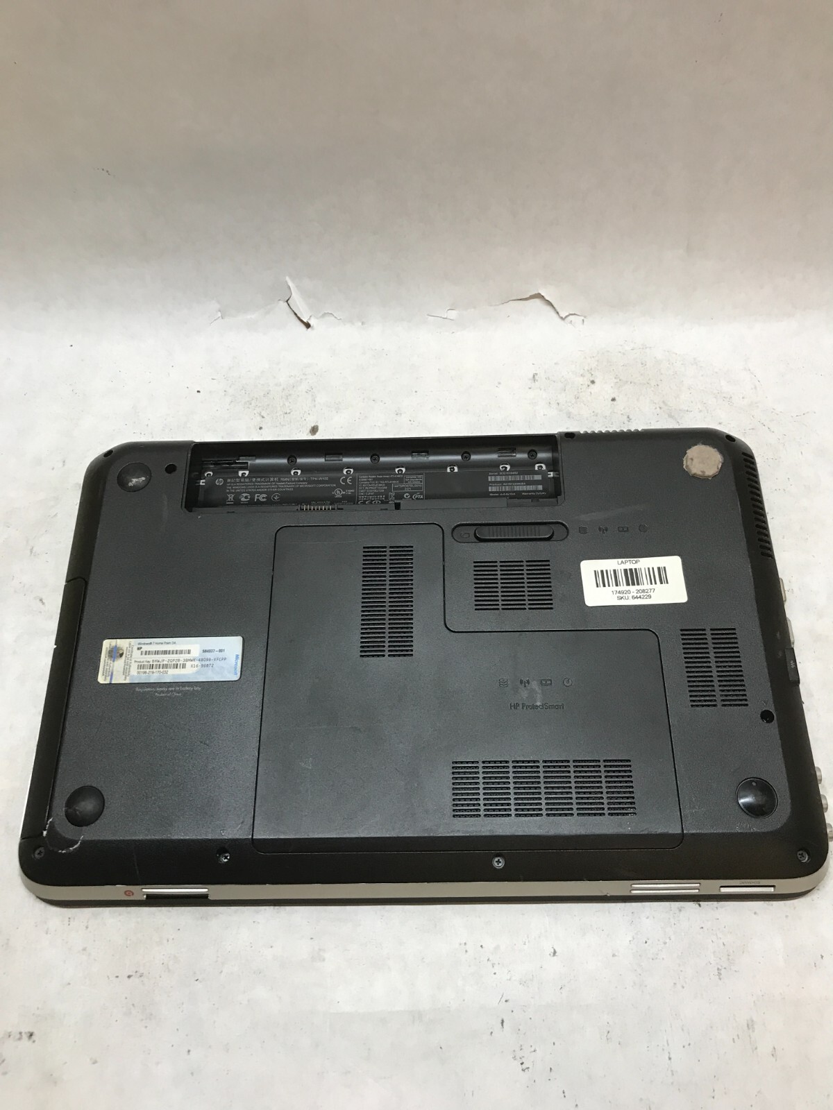 HP Pavilion dv6-6c13cl 15″ AMD A6-3420M 1.5GHz 4GB RAM NO HDD/OS NO BATT – – DW