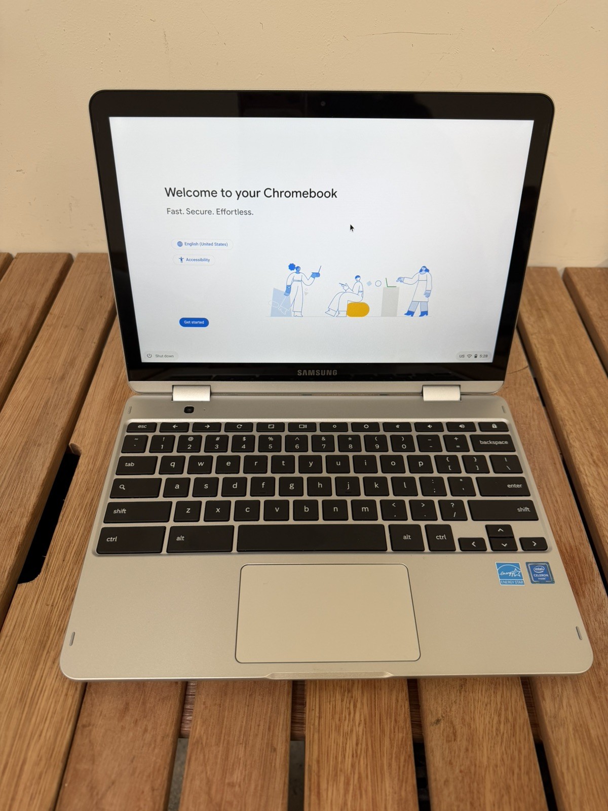 Samsung Chromebook Plus V2 XE520QAB 12.2 2-in-1 4GB 32GB Titan Laptop