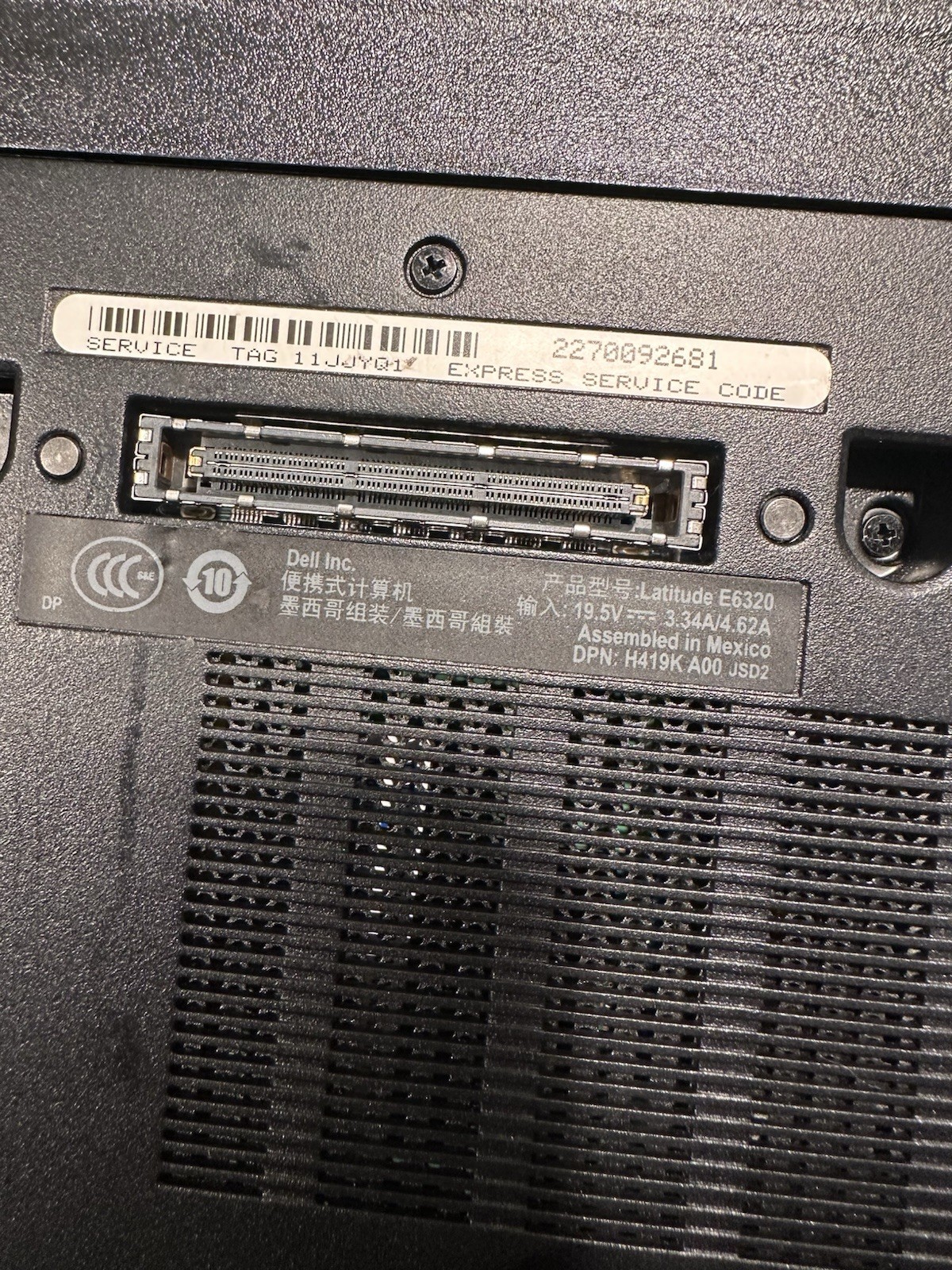 Dell Latitude E6320 Intel(R) Core(TM) i5-2520M 8GB CPU @ 2.50GHz Window 10 Pro