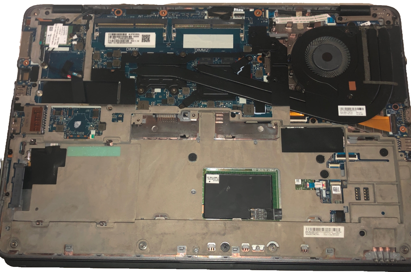 HP Zbook 15u G3 i7-6500U CPU 2.50GHz NO: LCD,HDD,BATTERY, Keyboard, Bezel. 15.6”