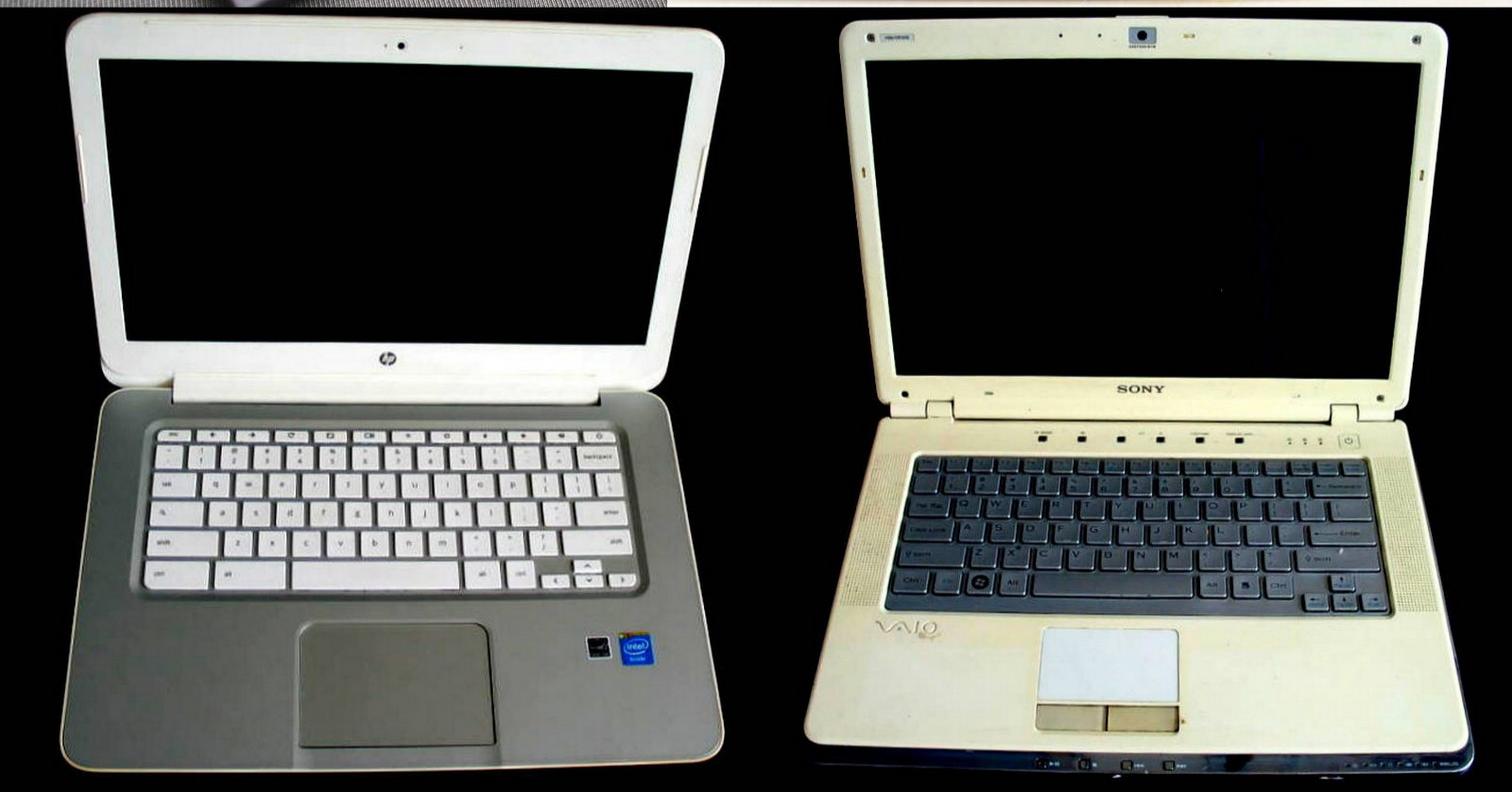 Lot of 2 VTG laptops: HP 14-q010dx Chromebook and Sony Vaio PCG-5G3L