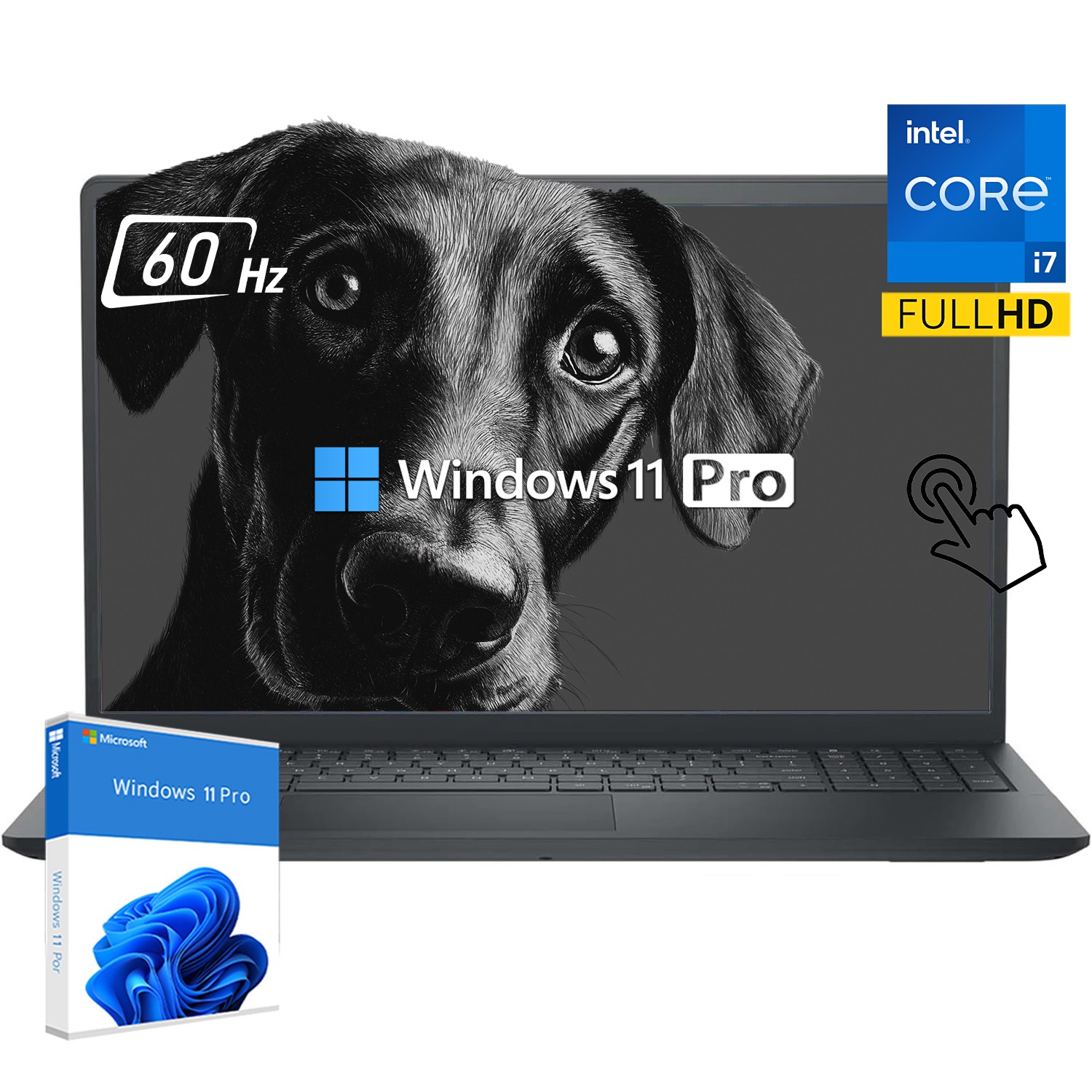 Dell Inspiron 15.6″ 2K Touch Laptop Intel Core i7 1355U 16GB-1TB SSD Win11Pro