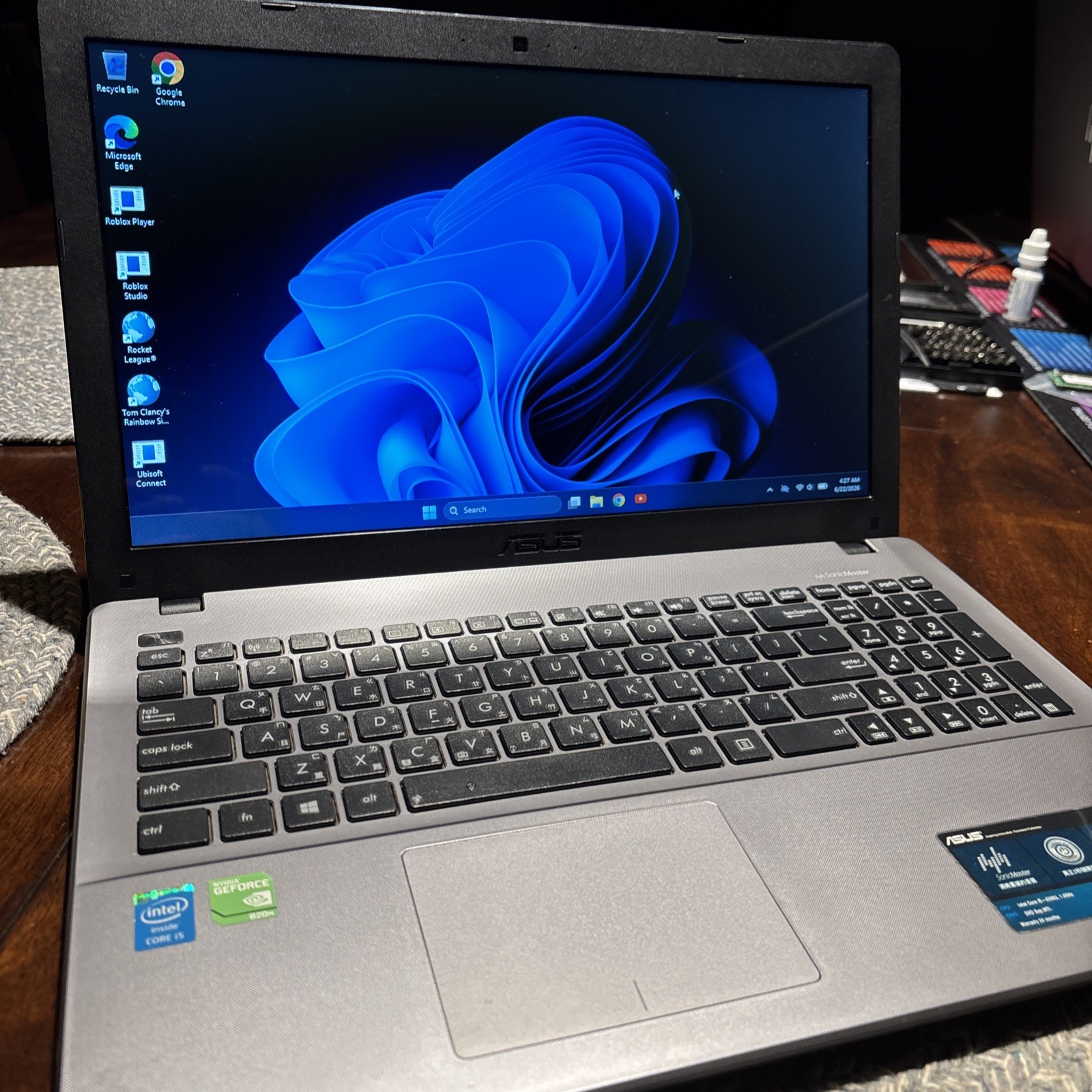 ASUS X550L LAPTOP 15.6″ i5-4200@U@2.3GHz/8Gb/750gb HHD/GOOD BATTERY
