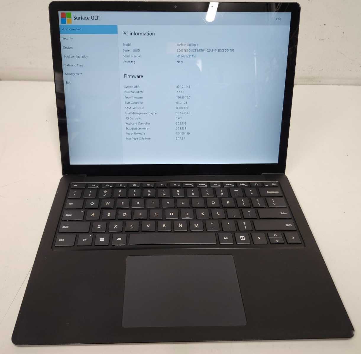 Microsoft Surface Laptop 4 13.5″ Touch i7-1185G7 32GB RAM 1TB NO OS NO PSU