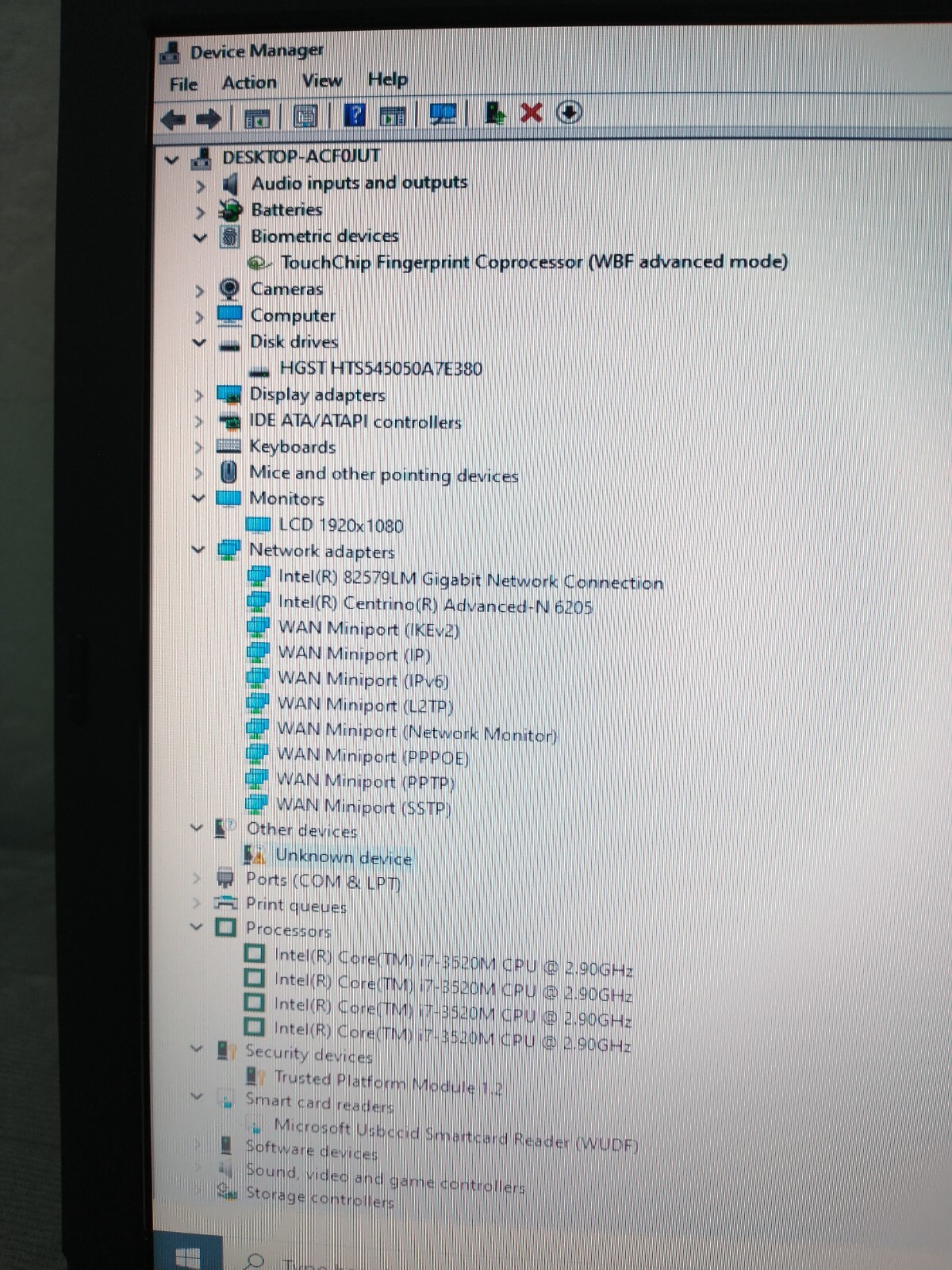 Lenovo ThinkPad T530 laptop Intel Core i7 3520M 2.90 Ghz 500 GB HDD 4 GB RAM