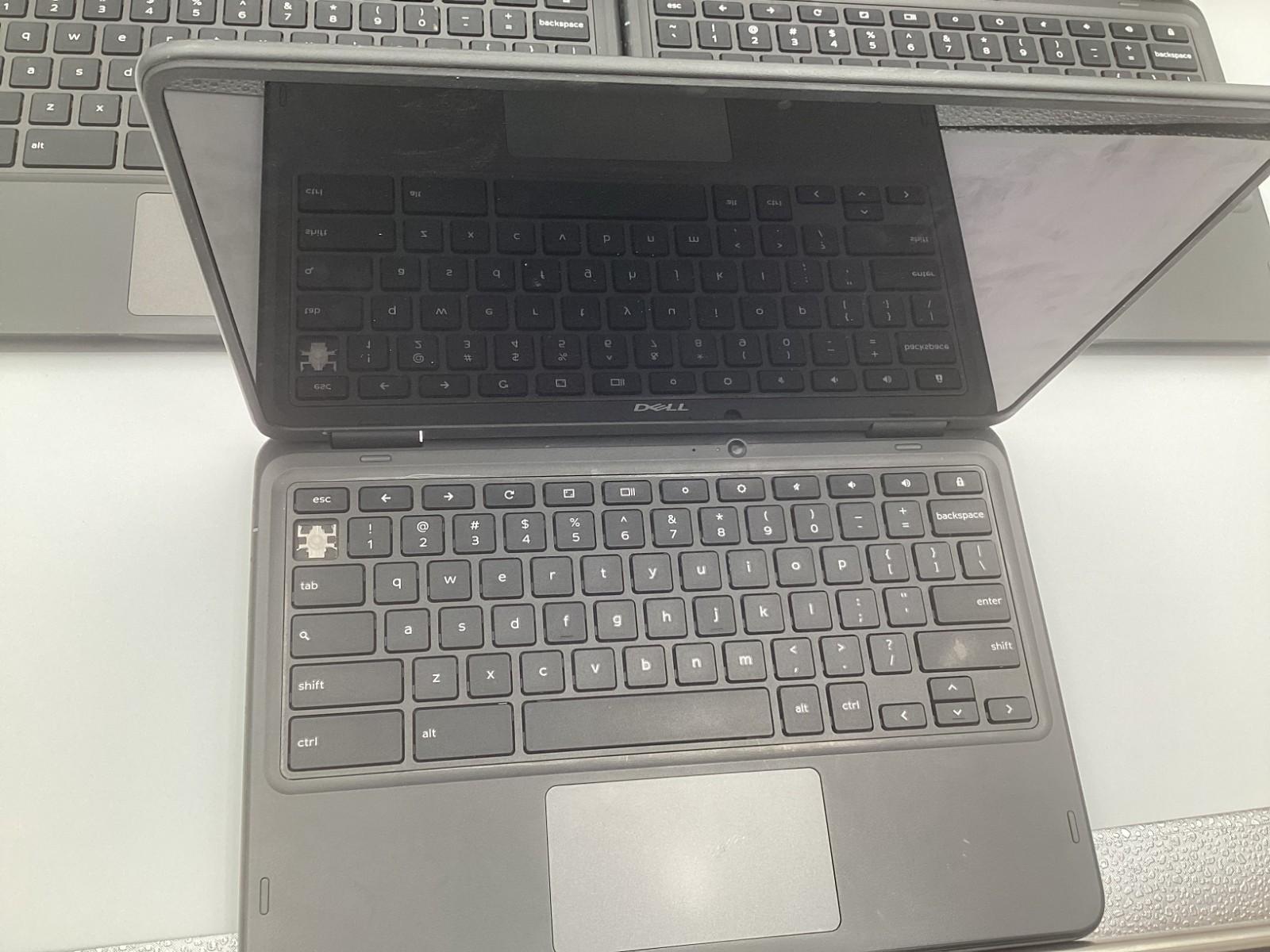 Lot of 11 Dell ChromeBook 3100 2in1 11″ Celeron 4GB RAM 32GB For Parts READ – DW