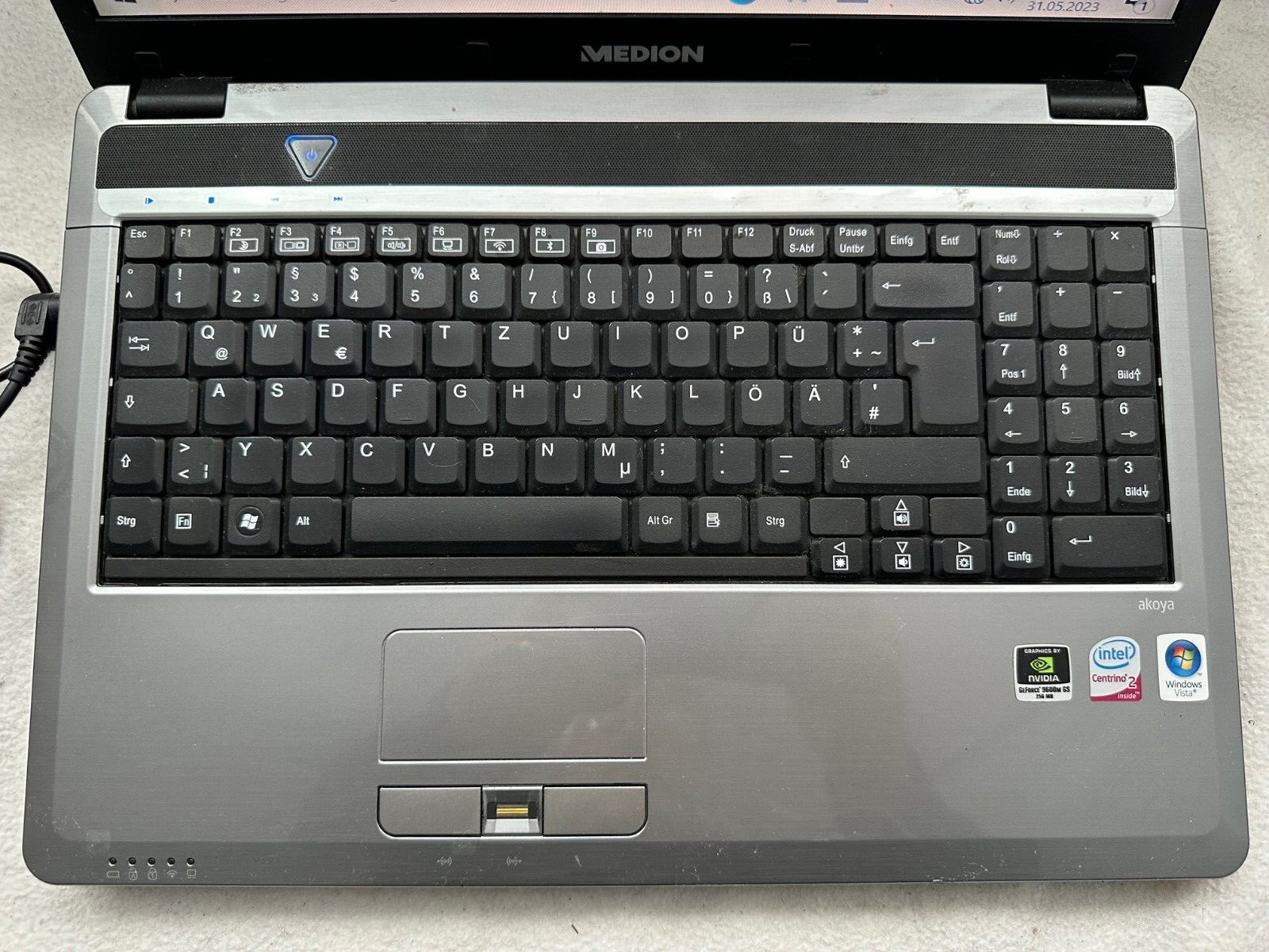 Notebook – Medion Akoya P6612 Intel Duo Core T7350 2.0GHz 320GB HDD 4GB RAM