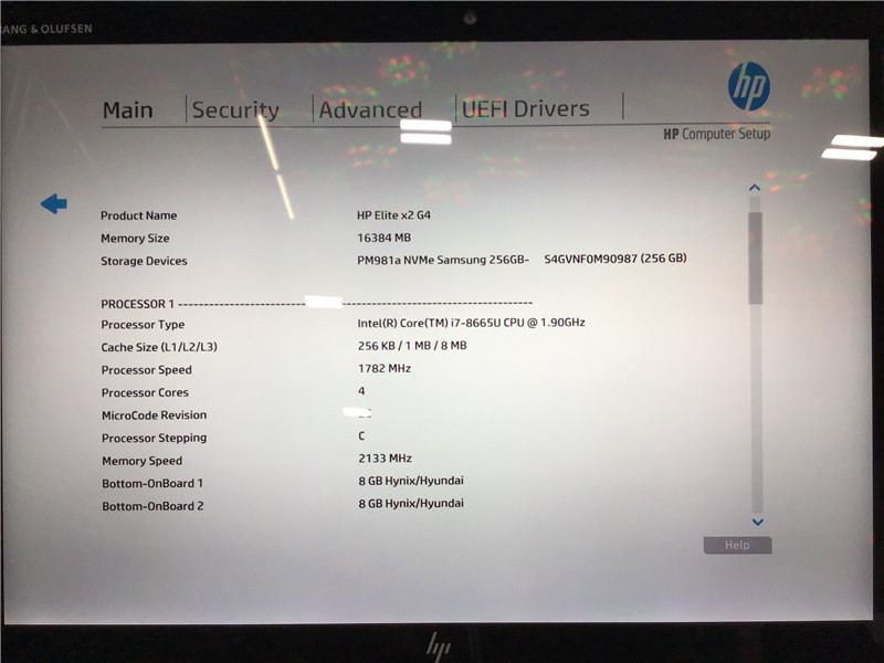 HP Elite x2 G4 Tablet i7-8665U 1.9GHz 16GB 256GB SSD Win10 Pro COA
