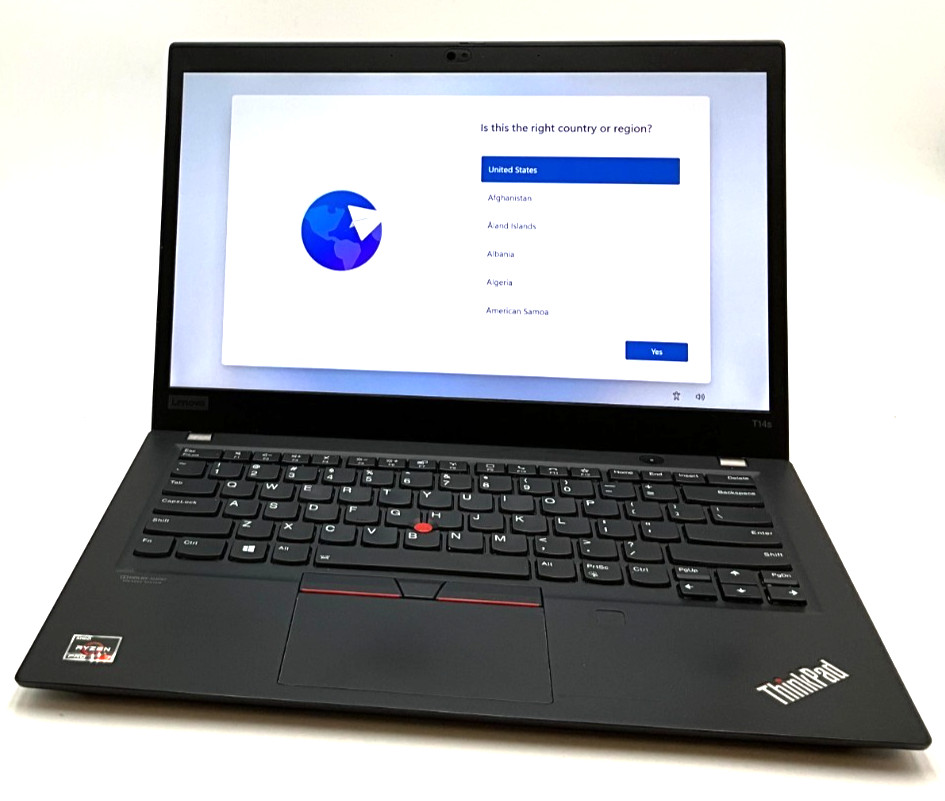 LENOVO ThinkPad T14s Gen 1 20UH000MUS Ryzen 7 PRO 16GB 512GB LAPTOP PC1TQ6JZ