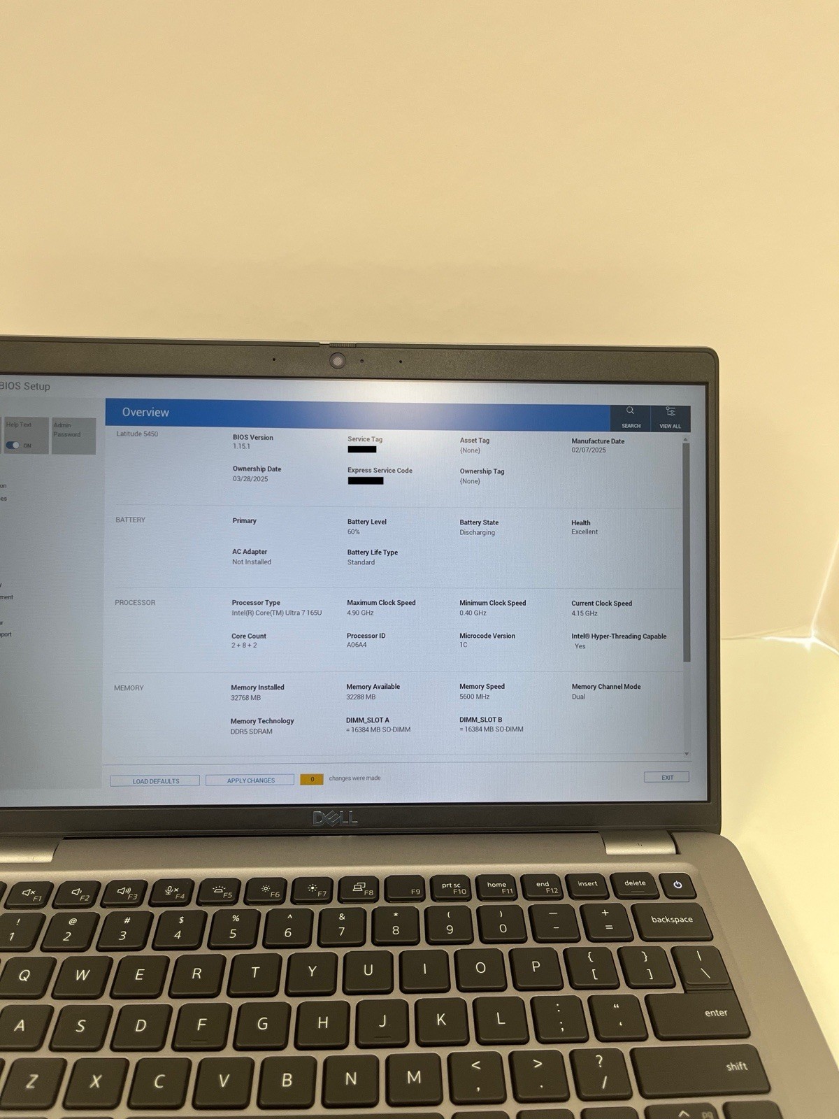 Dell Latitude 5450 14″ Intel Core Ultra 7 165U 32GB RAM 512GB SSD Laptop