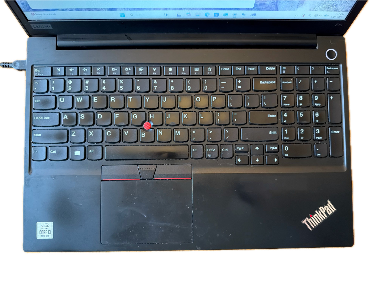 Lenovo ThinkPad E15 , i3-10110u 2.10 ghz, 4gb Ram, 256gb NVMe, Win 11 Pro