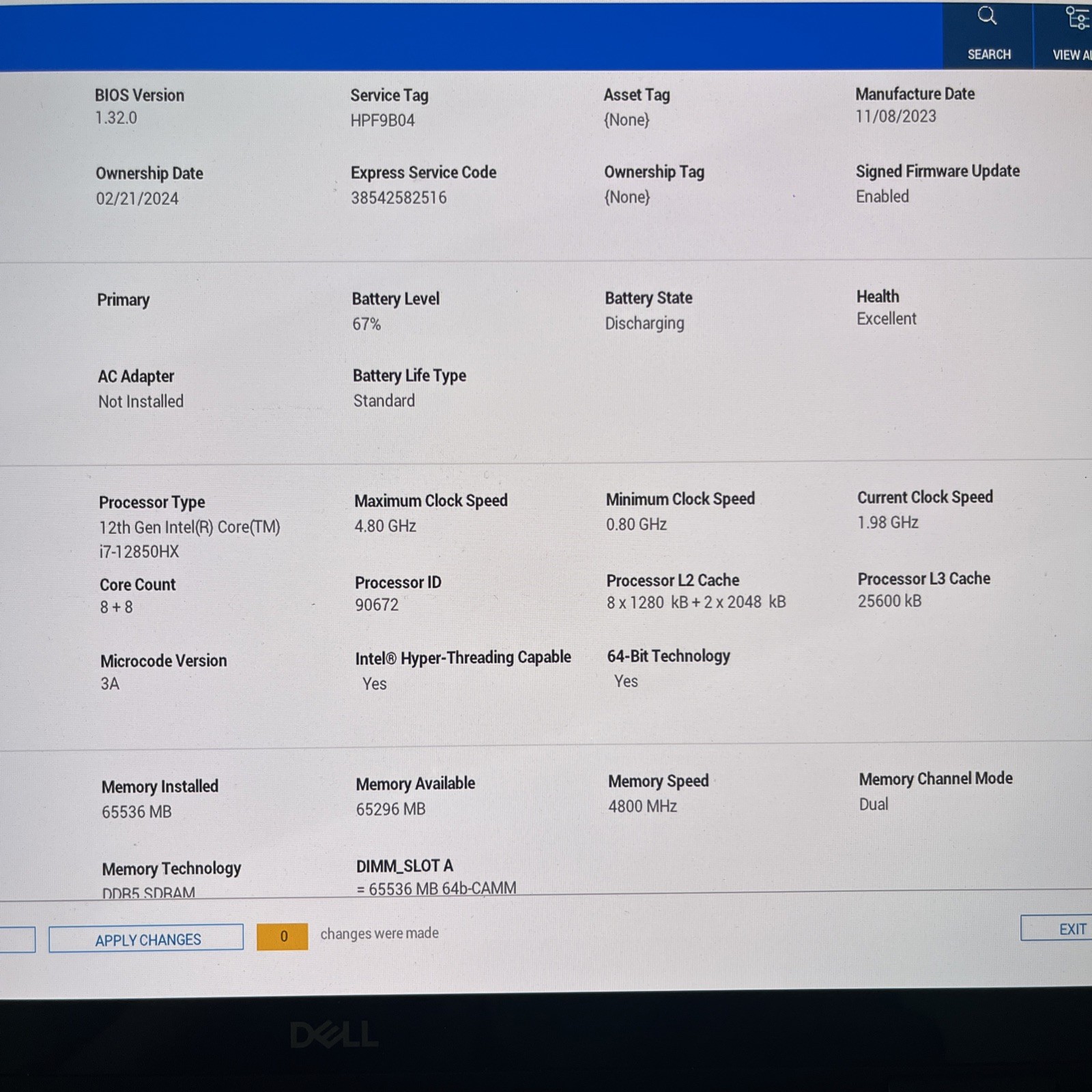 Dell Precision 7670 16″ Laptop i7-12850HX 2.1GHz 32GB 2TB NVMe SSD – Win 11