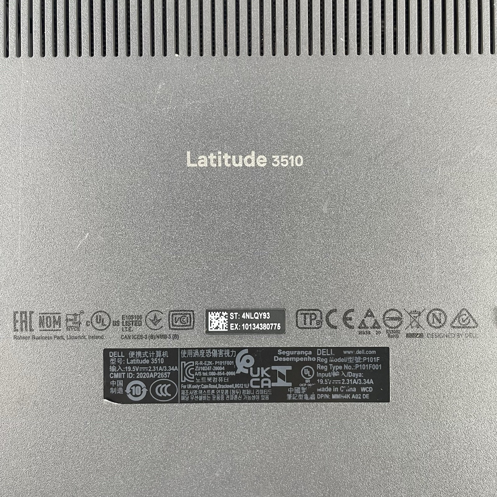 Dell Latitude 3510 15.6″ i7-10510U 1.80 GHz 8 GB RAM No SSD/OS/AC – Bad M.2