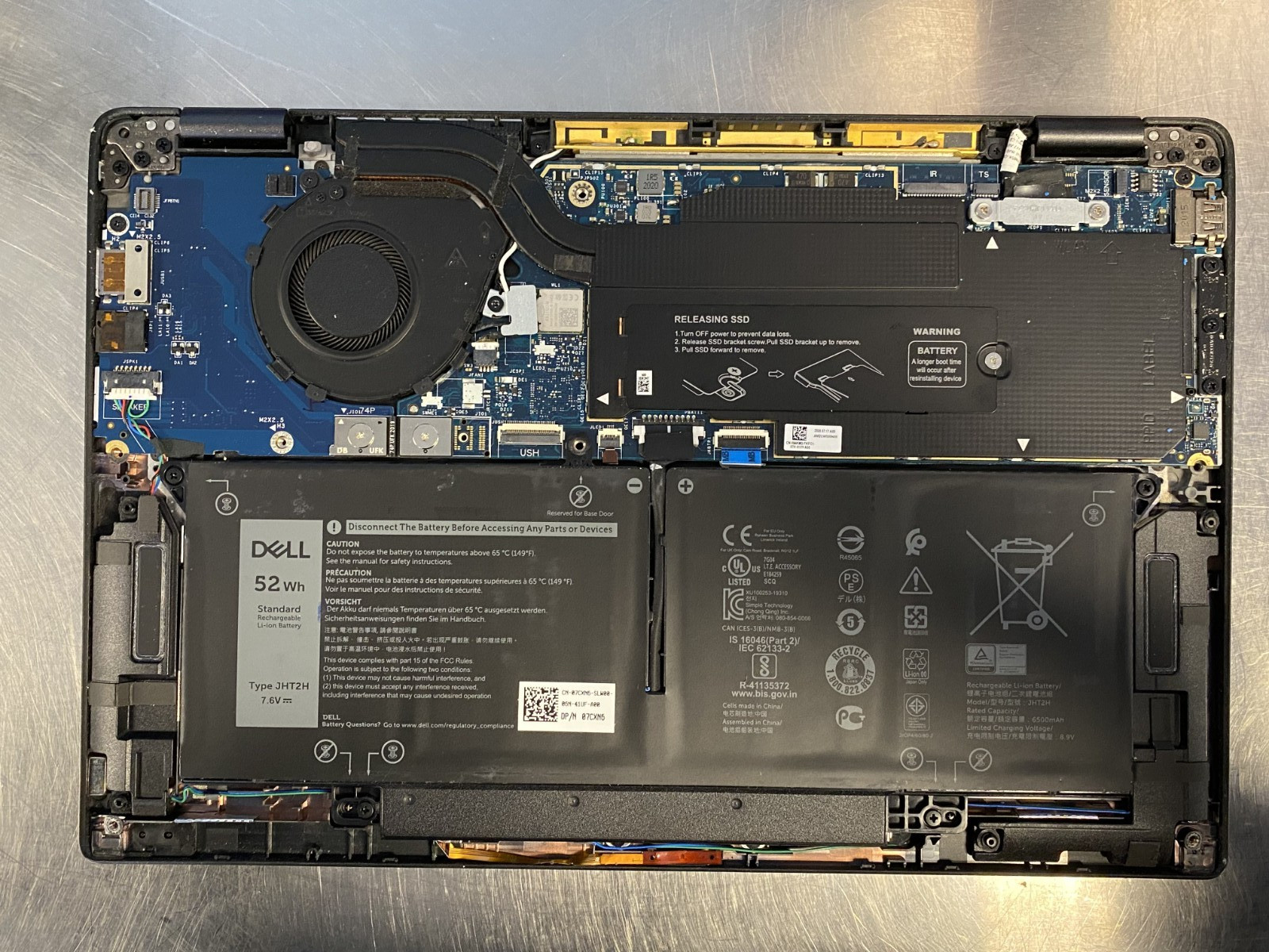 Dell Latitude 7310 Laptop i5-10310U 16GB RAM NO SSD Boots to Bios