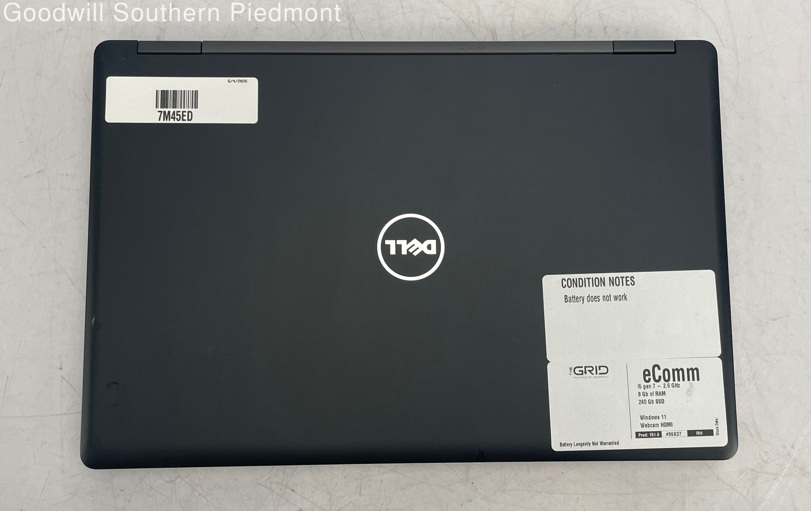 Dell Latitude 5580 i5 Gen 7 2.6GHz 8Gb RAM 240Gb SSD (Windows 11) – Tested