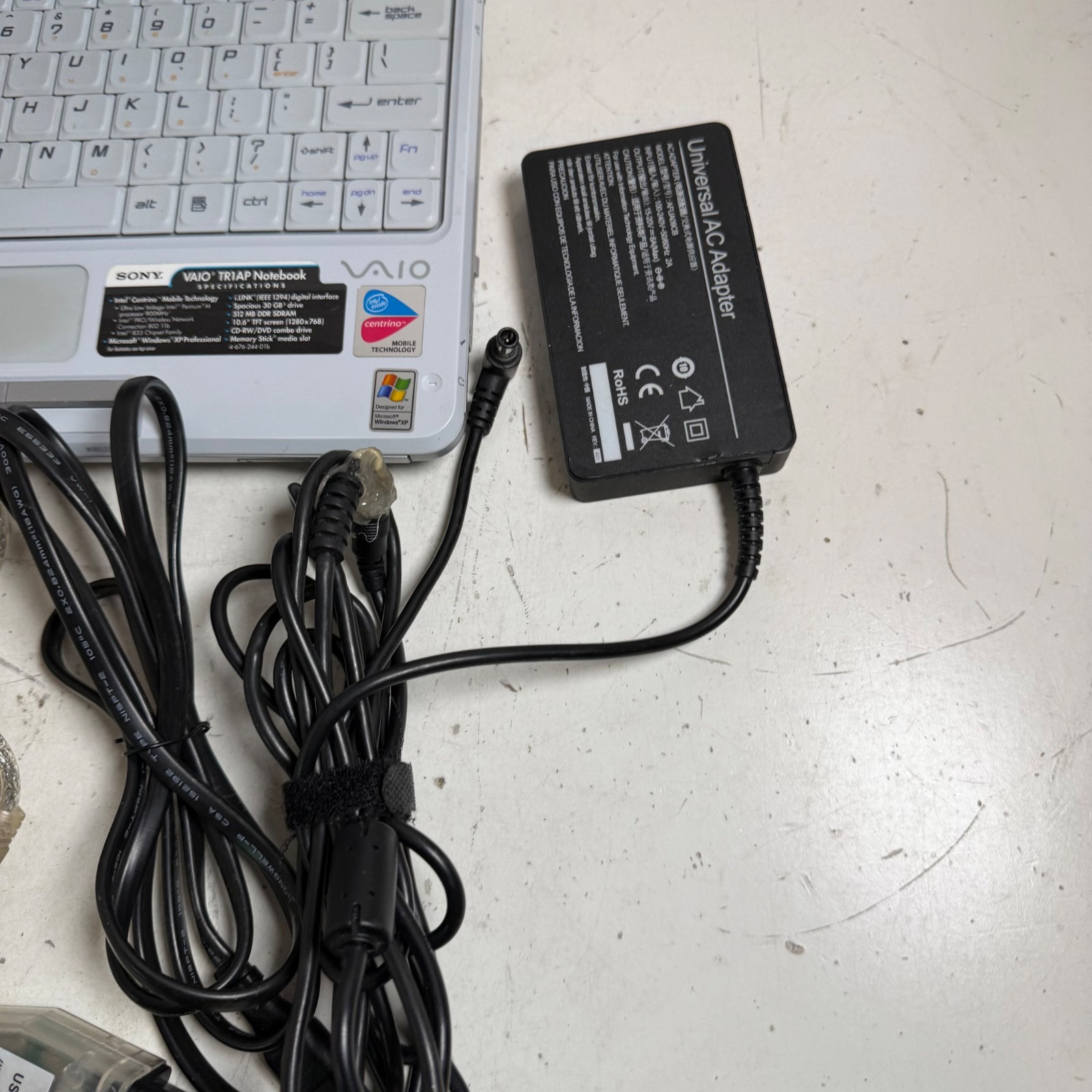 Vintage Sony VAIO PCG-481L Gray Built-in Webcam Portable Laptop – Untested