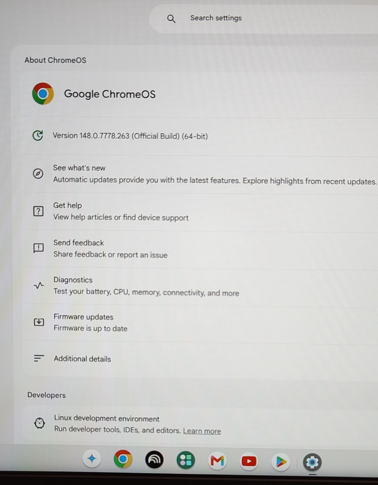 ASUS 14″ FHD CX14 Chromebook Plus Laptop with Google AI Intel Core 3 128GB 8GB