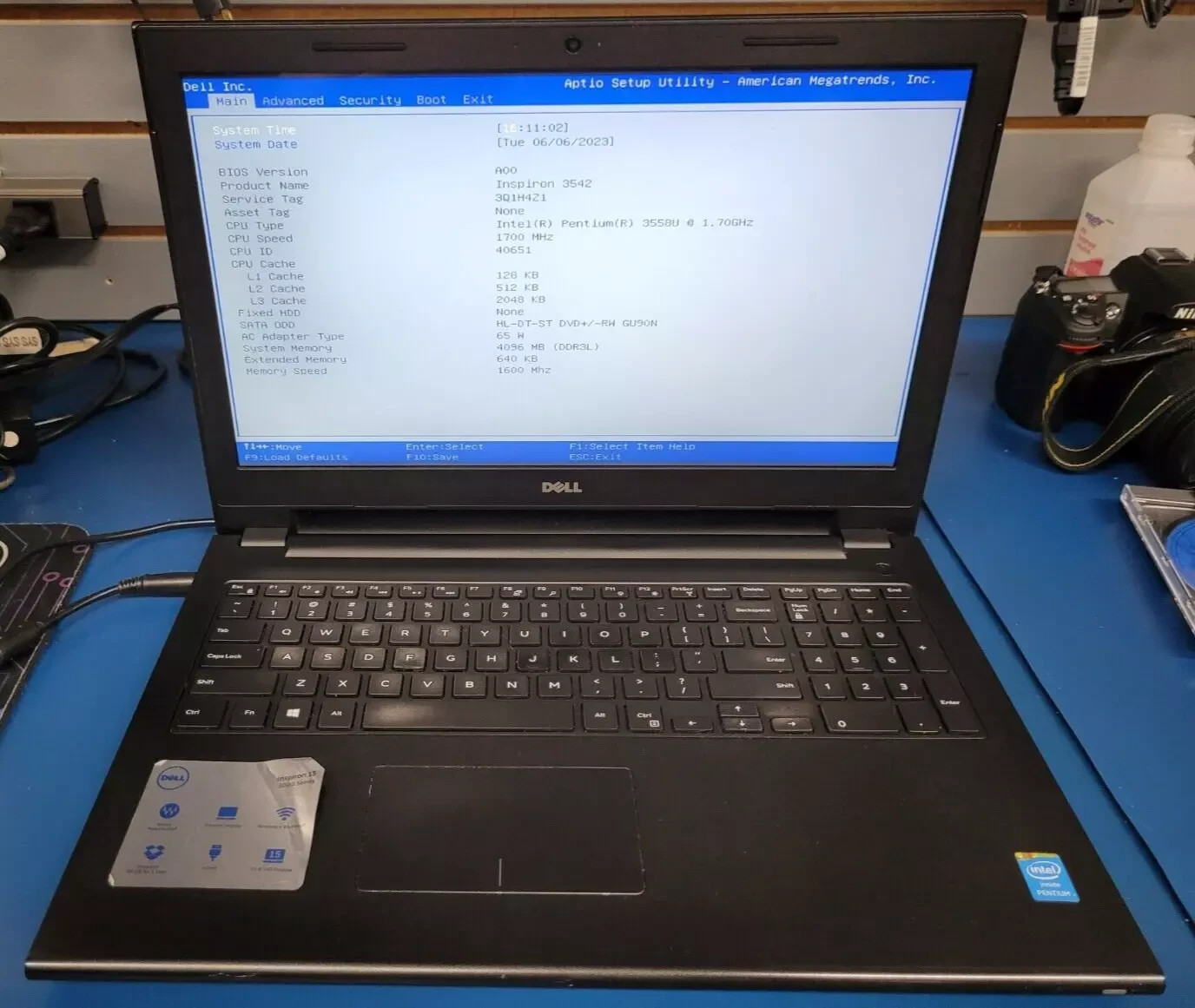 LOT OF 2 DELL Inspiron 3542 Laptops. Both Working! Various CPU’s, 4GB RAM