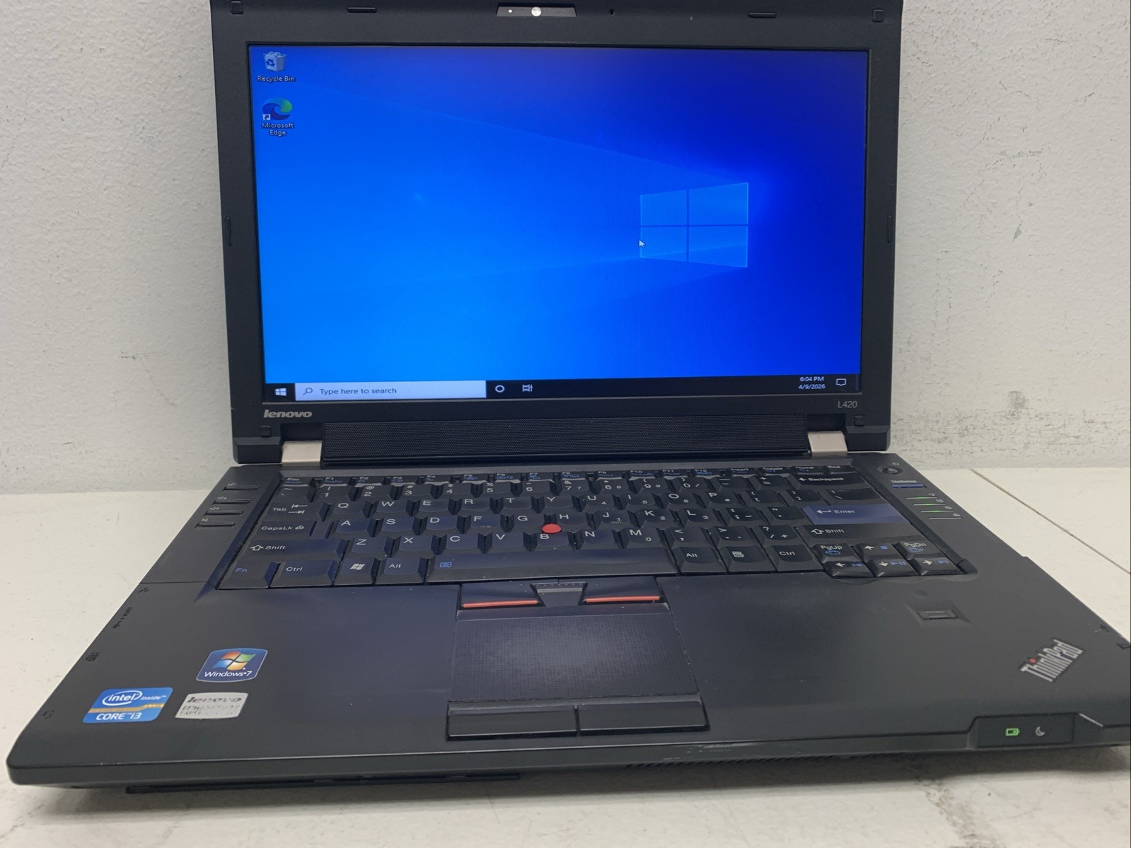 Lenovo ThinkPad L420 i3-2310M 2.10Ghz 4GB Ram 250gb HDD Wind 10 Pro Read Descrip