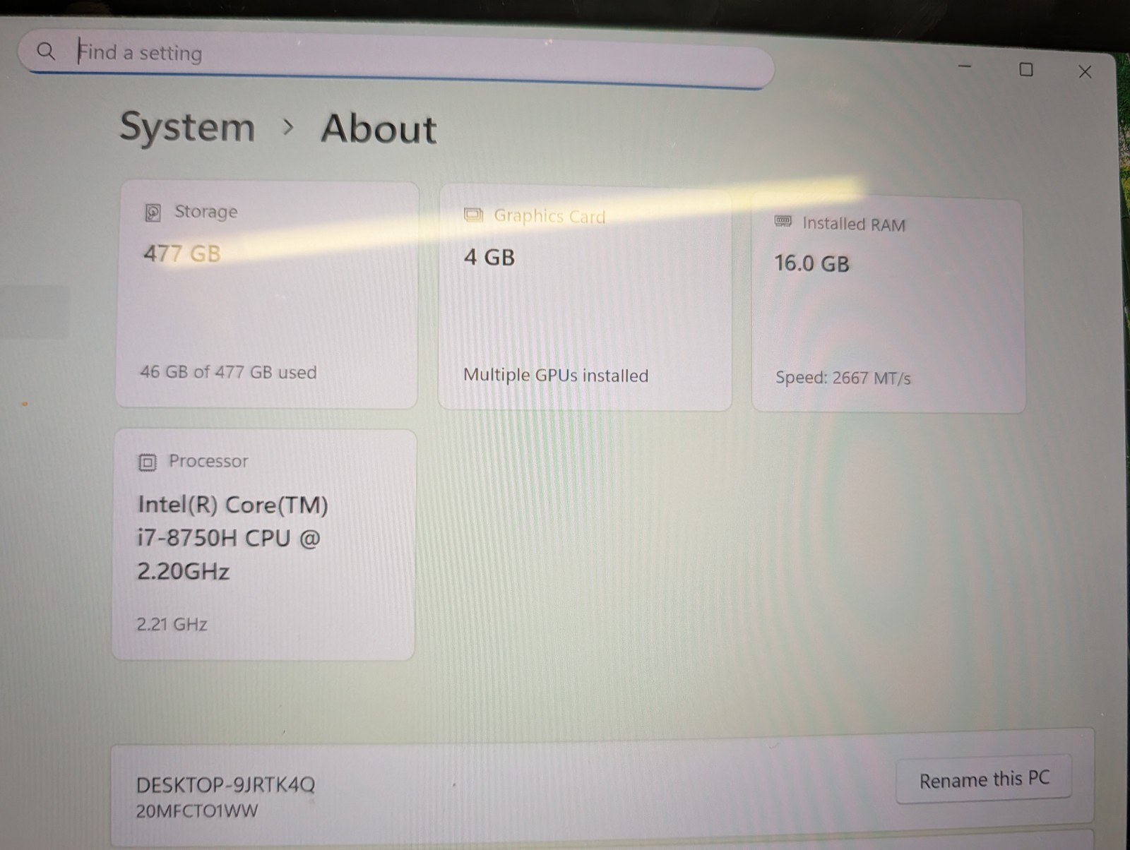 Lenovo 20HRCTO1WW ThinkPad X1 Carbon 5th Gen i7-7600U 16GB 512GB Windows 10 Pro