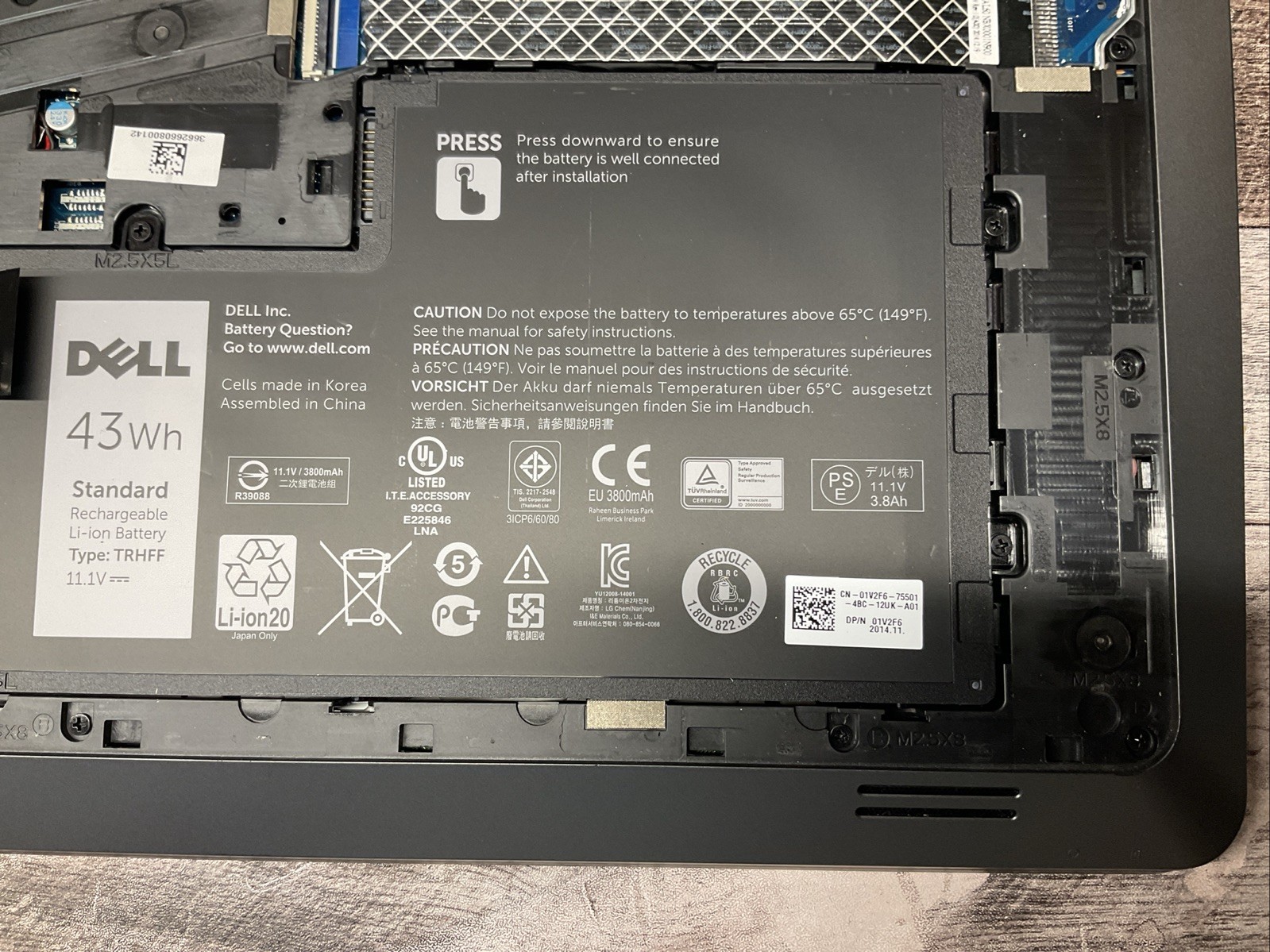 Dell Latitude 3550 / Intel Core i5 4th Gen / Parts Repair / J9