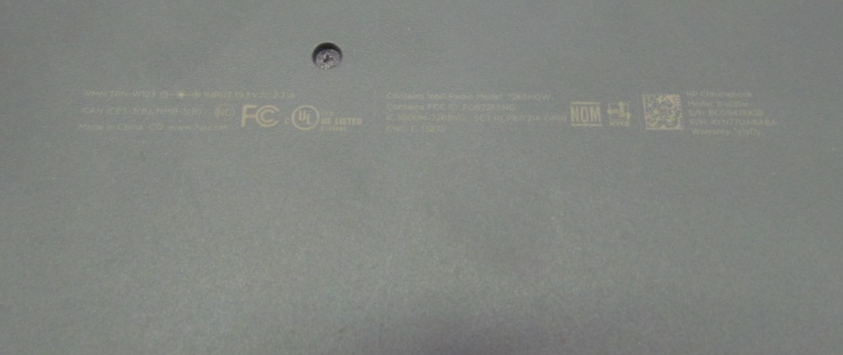 HP Chromebook 11-v031nr with Charger for parts or repair only will not turn on