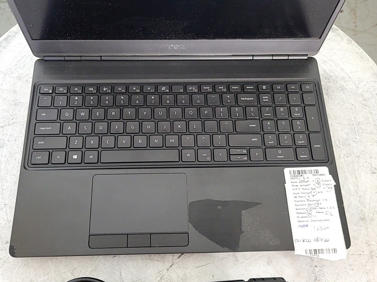 DELL PRECISION 7550 P93F 15.6″ Laptop Core I7-10750H 8GB 512GB SEE NOTES