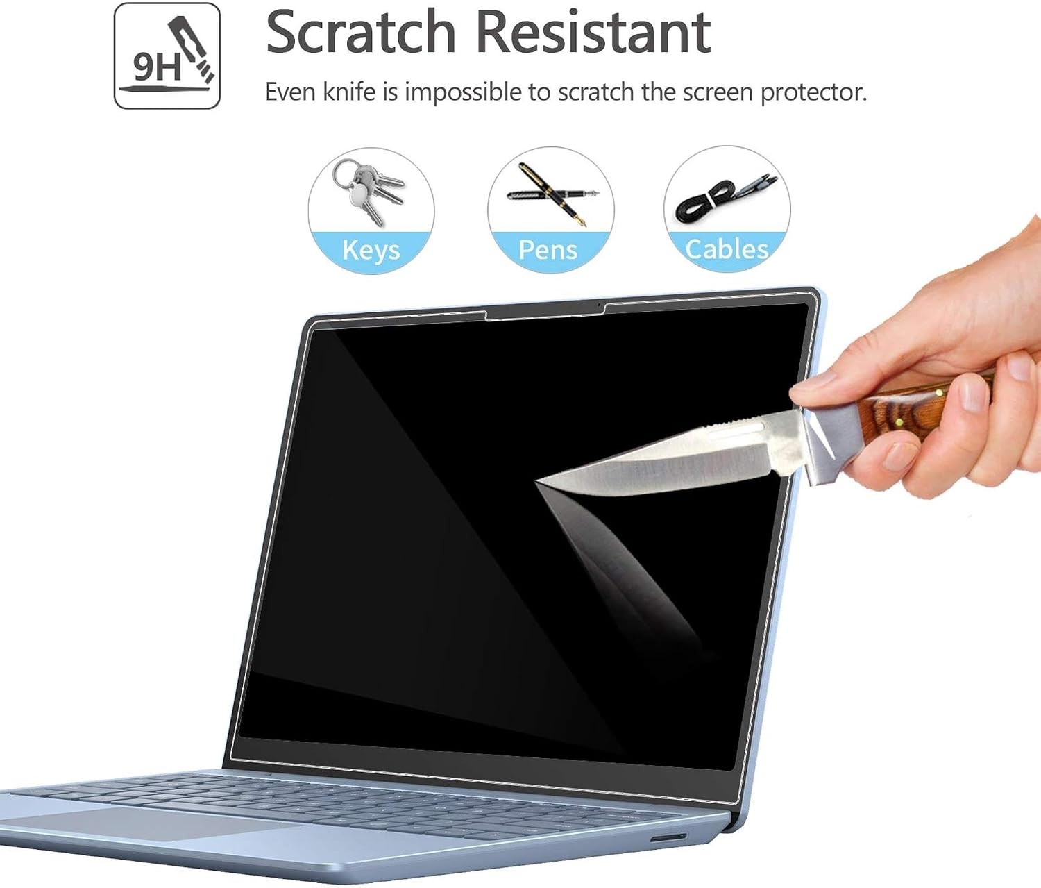 ArmorShield Screen Protector for Microsoft Surface Laptop Go 3/2/1 12.4 Inch, 9H