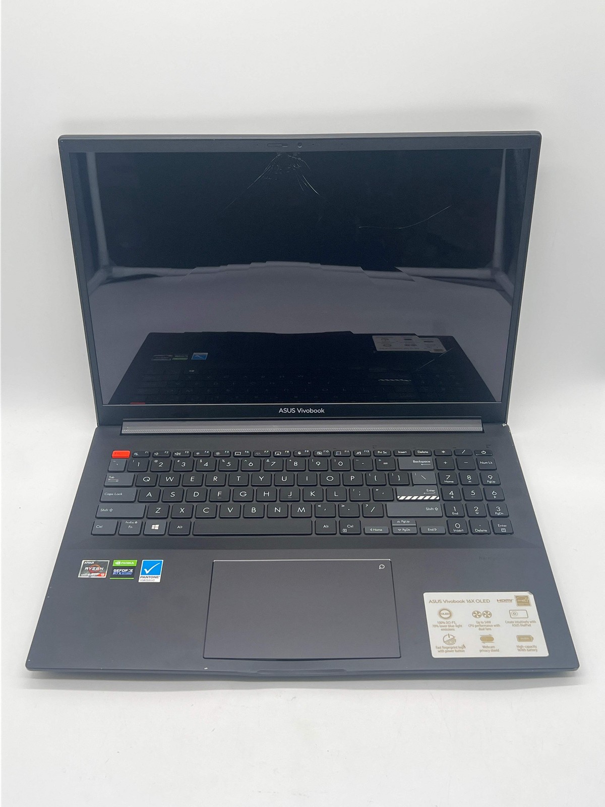 Asus M7600Q Ryzen 9 5900HX 32GB RAM 1TB SSD RTX 3050Ti – For Parts (Bad Display)