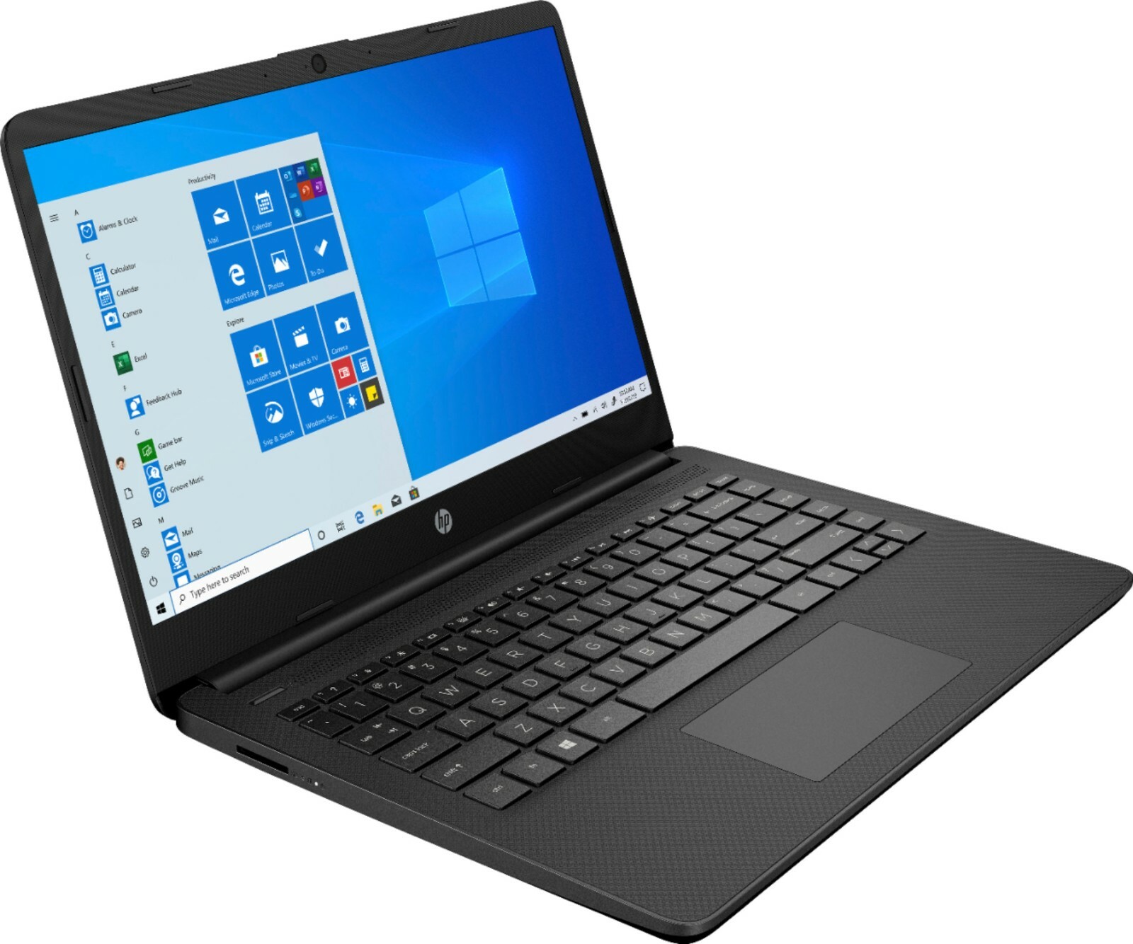 HP 14″ HD Laptop, AMD Athlon Silver 3050U, 8GB RAM, 128GB SSD, Win 11, Black