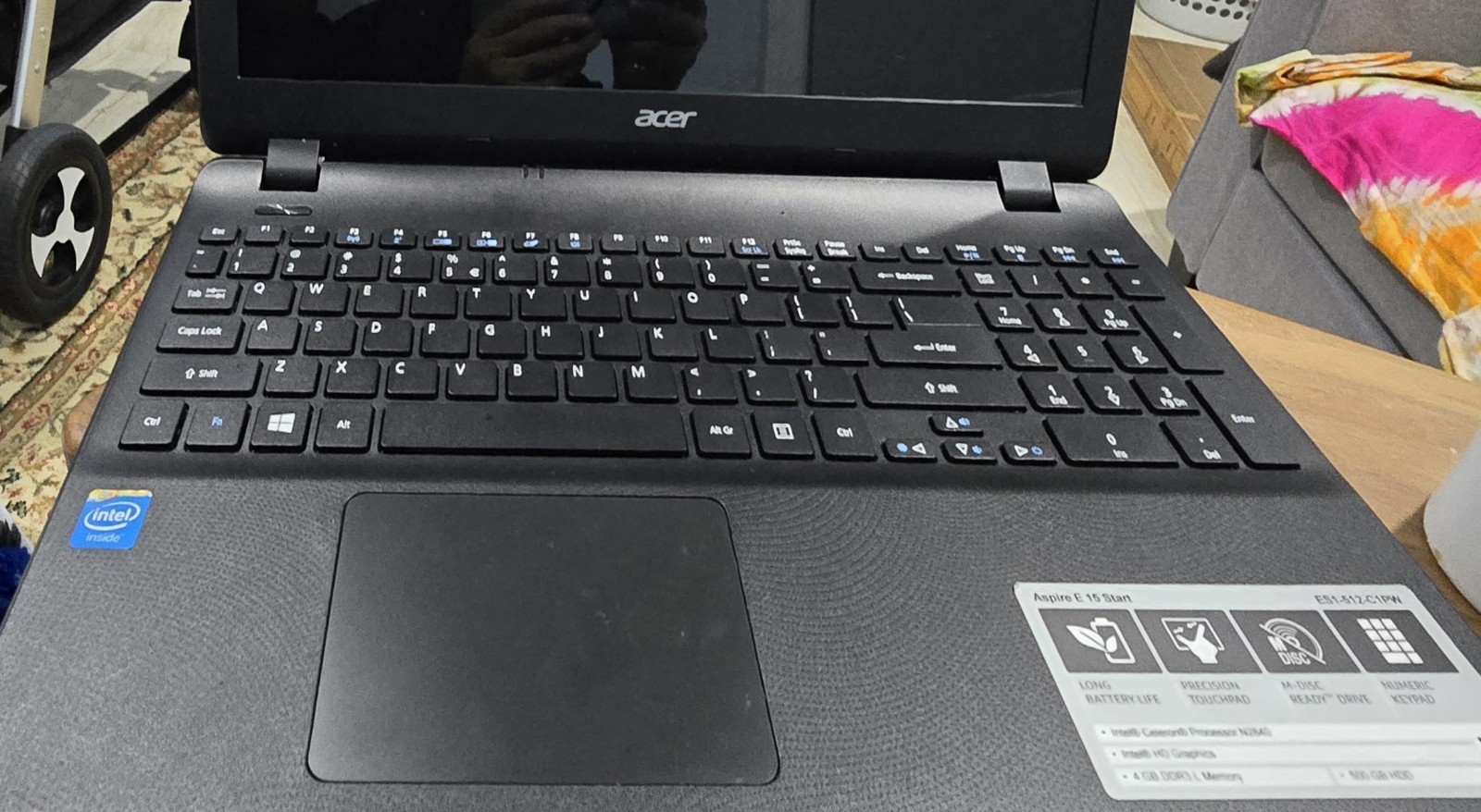 Acer Aspire E 15 Start (ES1-512-C1PW) 15.6″ Intel Celeron Processor Windows 10.
