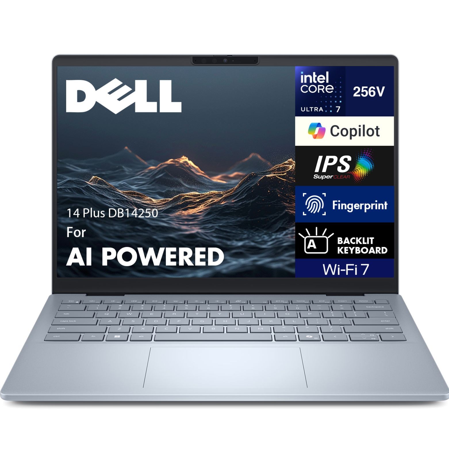 Dell 14 Plus 14″ WQXGA Intel Ultra 7-256V 2.20GHz 16GB 1TB SSD W11H Laptop, BL