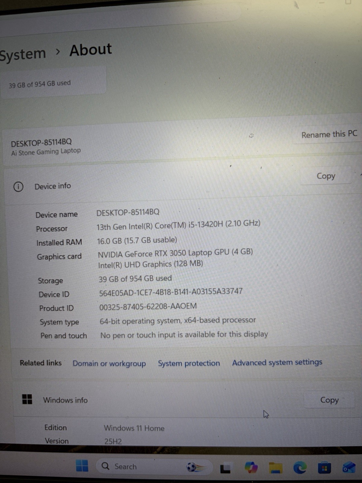Skytech Gaming Intel Core i5-13420H-2.10 GHz -16GB Ram -1TB SSD RTX 3050
