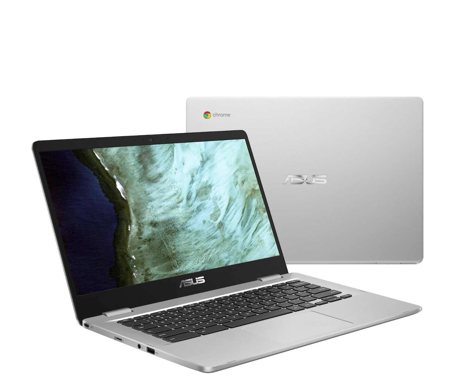 New ASUS C423 Chromebook 14″ Intel Celeron N3350 4GB RAM 64GB eMMC Notebook