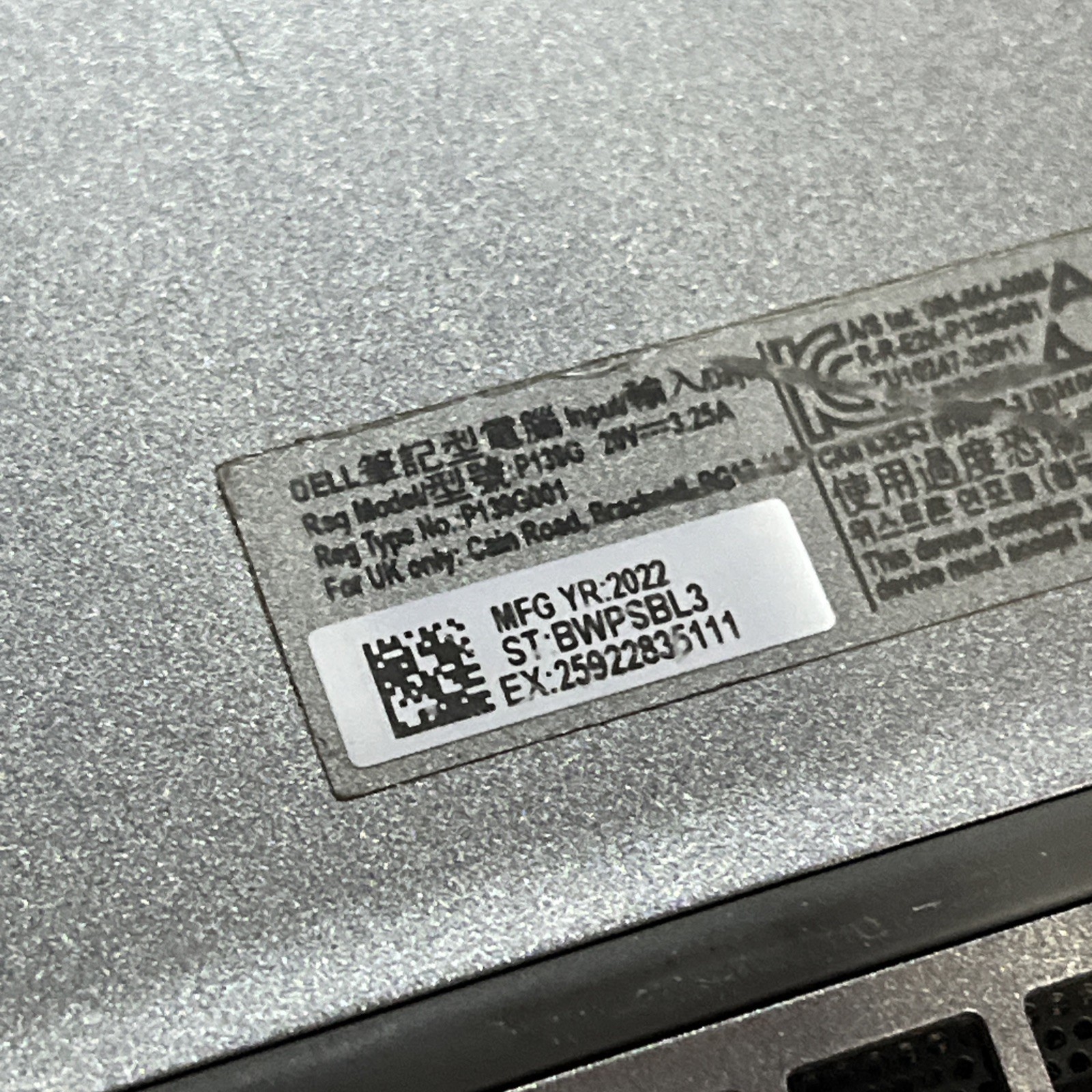DELL LATITUDE 5320 INTEL CORE I5-1135G7 16GB RAM NO HD
