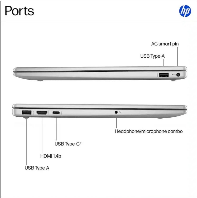 HP 15.6″ FHD Touchscreen Laptop Ryzen 5 7520U 8GB 512GB Copilot AI Key Win 11