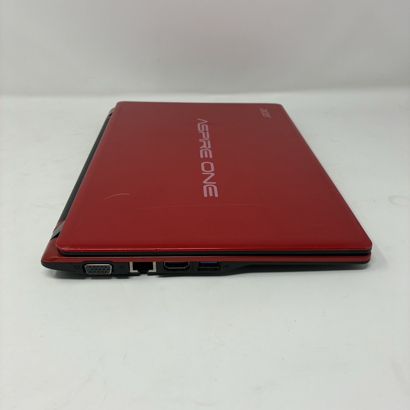 Acer Aspire One 725-0687 Windows Netbook Computer Ruby Red Powers On For Parts