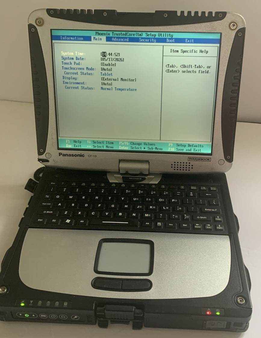 Panasonic Toughbook CF-19 MK2 1.06GH 4gb 80 GB HDD GPS Backlit Rubber Keyboard